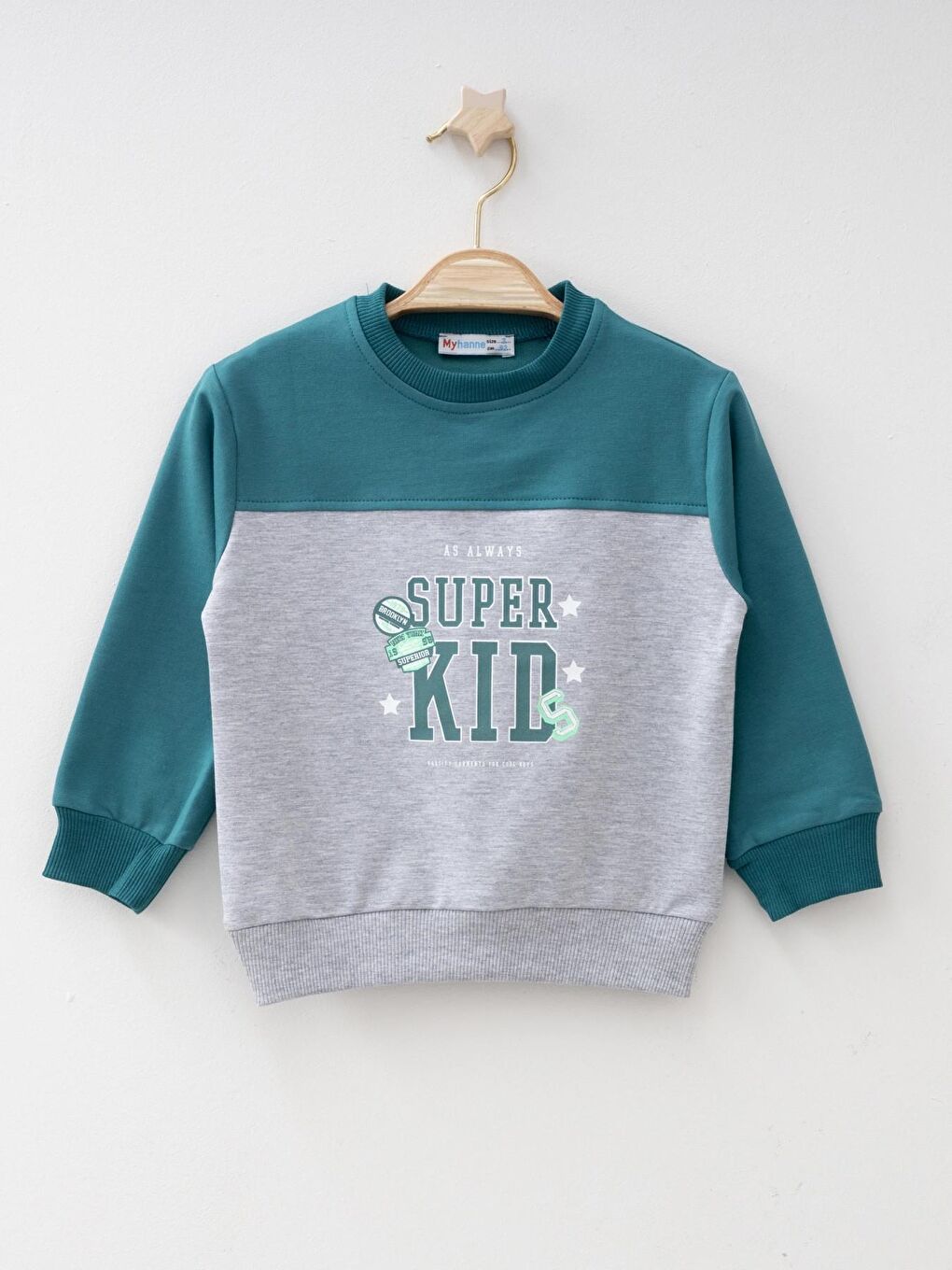 Myhanne Yeşil Super Kid Baskılı Sweat 54254