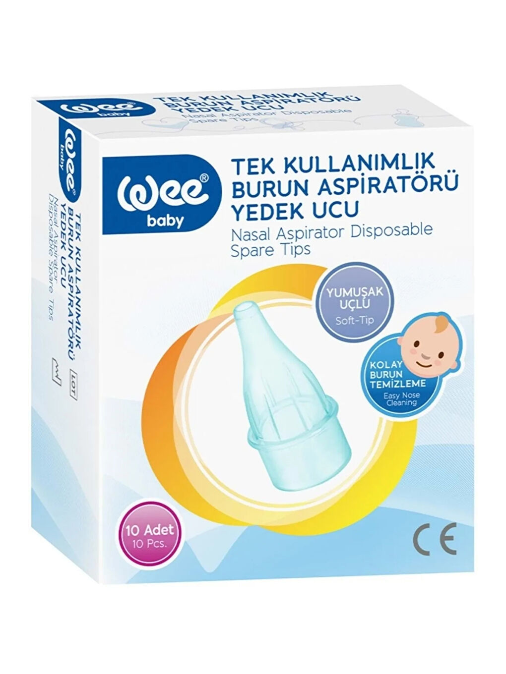 WEE BABY Burun Aspiratörü Nasal Yedek Ucu 10 Adet