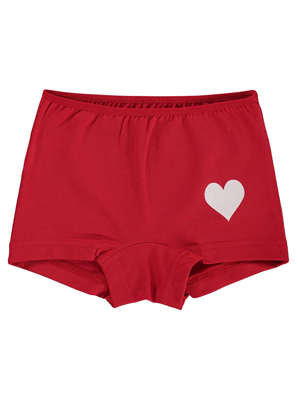 Beyaz Girls Kalp 2-10 Yaş Kız Çocuk 2'li Boxer - Standart-3