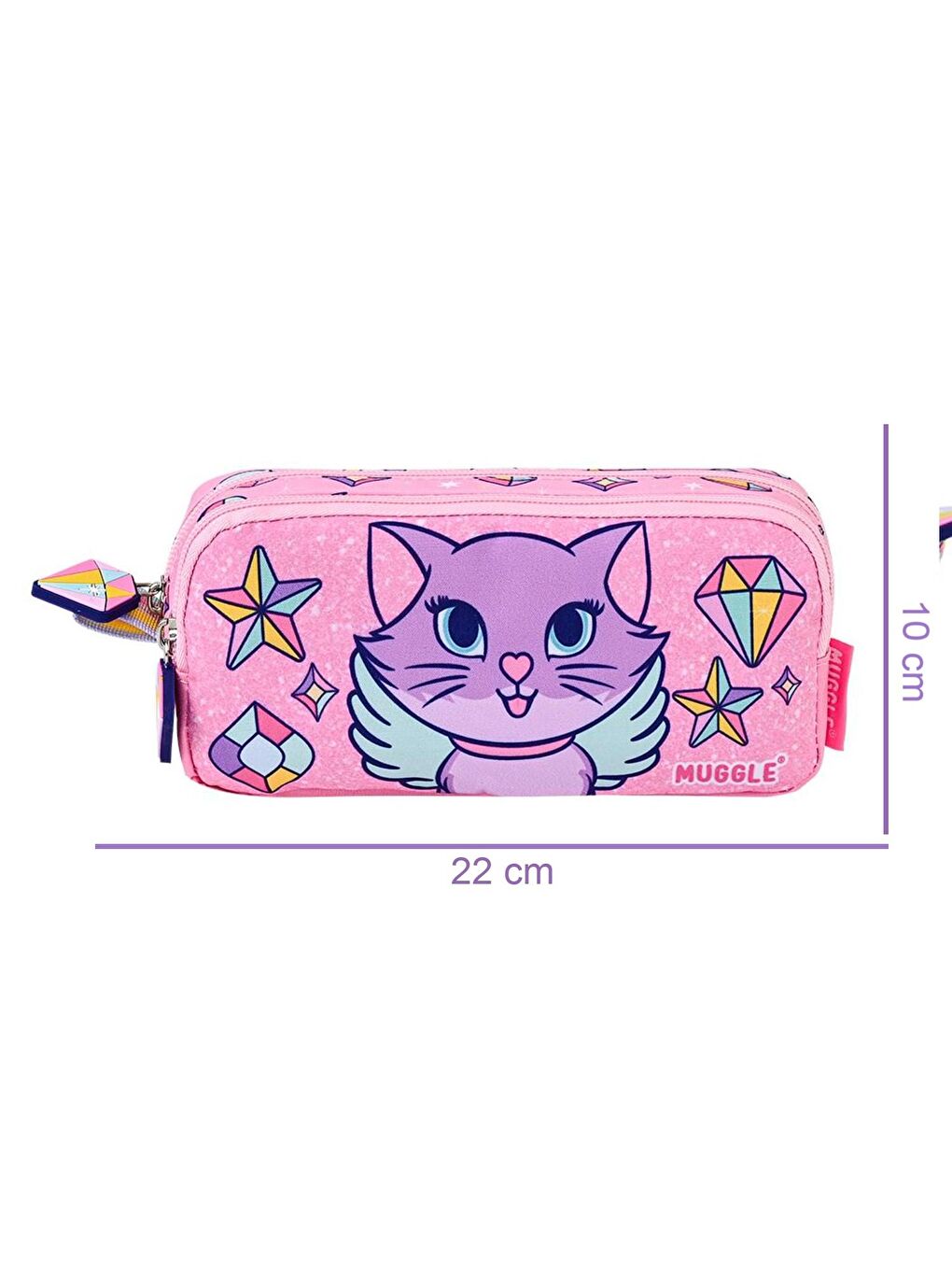 2 Bölmeli Sweet And Sparkly Okul Çantası + Beslenme Çantası + Kalemlik Pembe 3 Lü Set-6