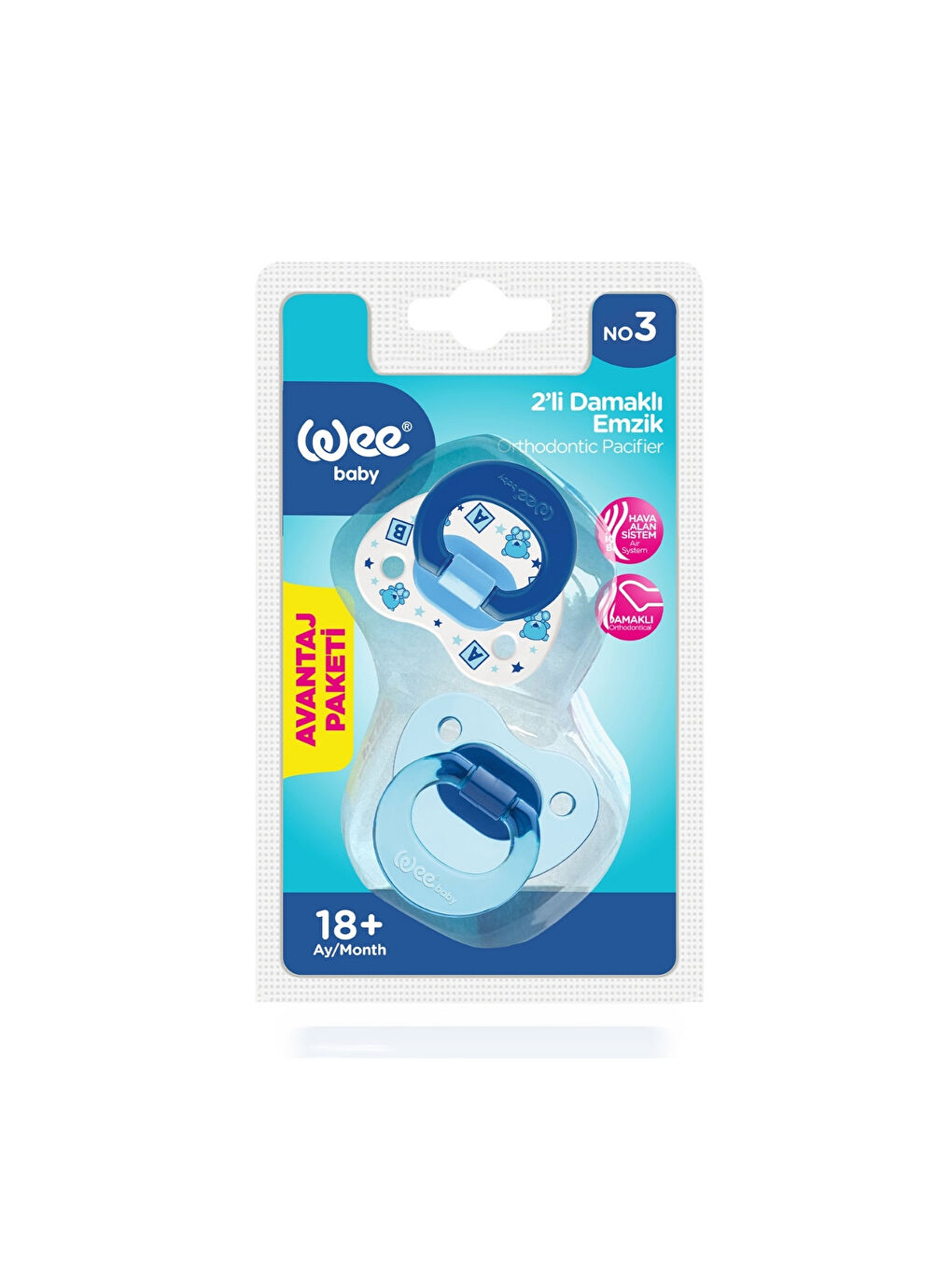 2’li Damaklı Emzik No:3 - ERKEK-3