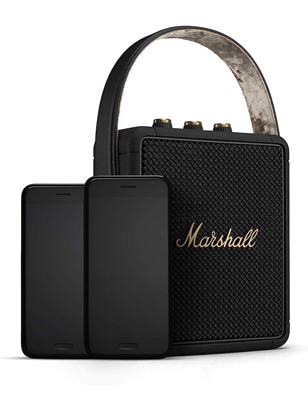 Stockwell II Bluetooth Taşınabilir Bluetooth Black and Brass ZD 1005544-3