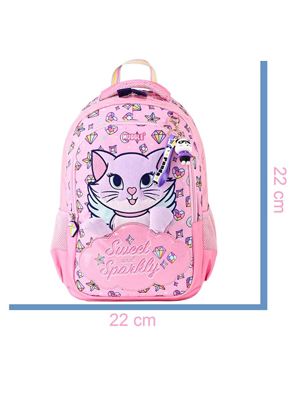 2 Bölmeli Sweet And Sparkly Okul Çantası + Beslenme Çantası Pembe 2 Li Set-2