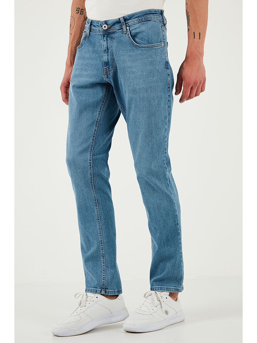 Mavi Streç Pamuklu Regular Fit Normal Bel Boru Paça Jeans 2201S511PARMA-2