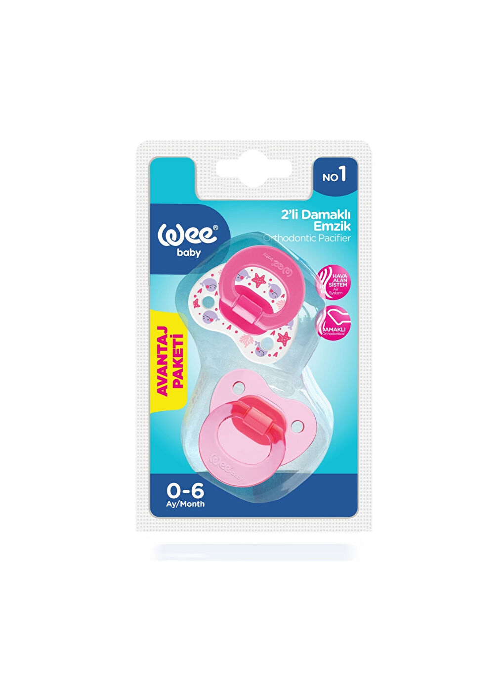 2’li Damaklı Emzik No:1 - KIZ-3