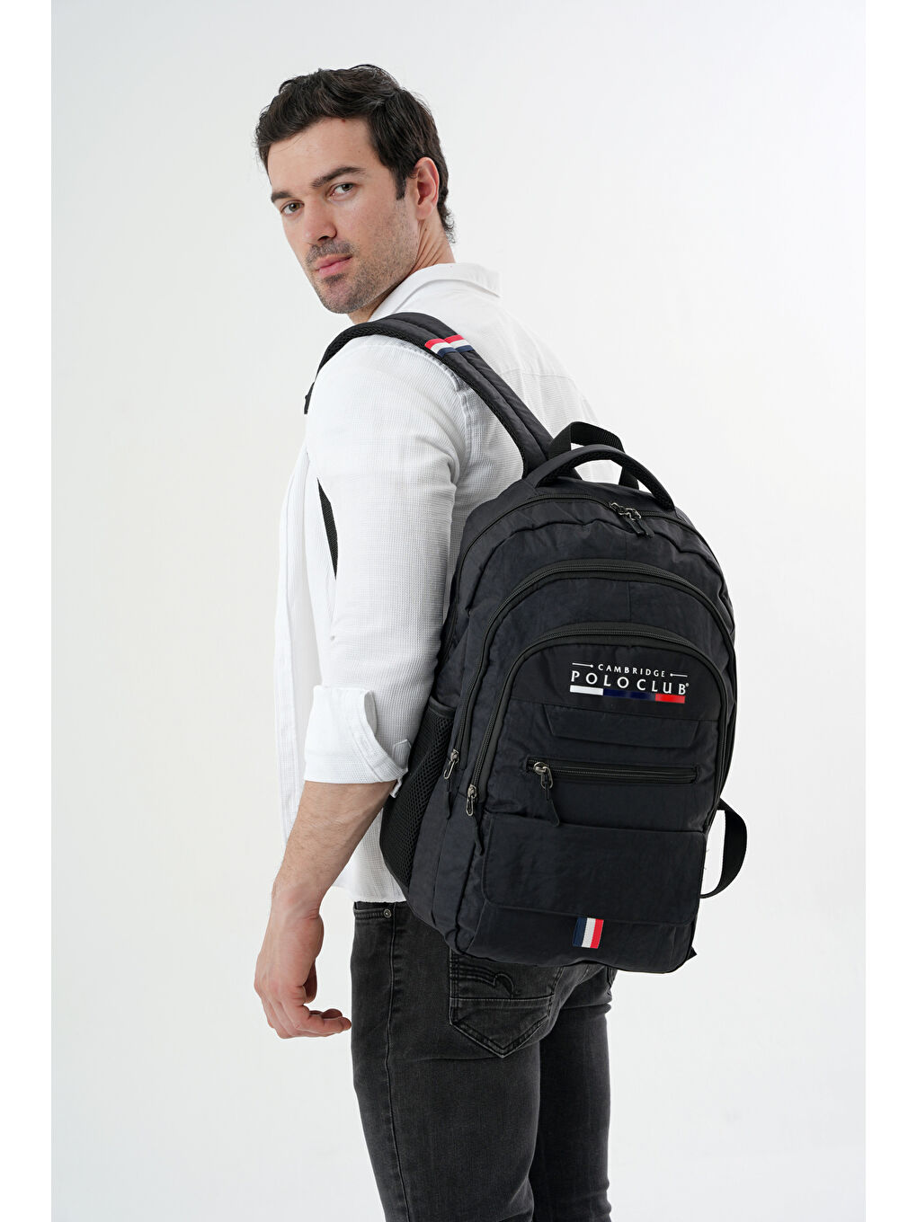 Bej Hafif Unisex Sırt Çantası-1