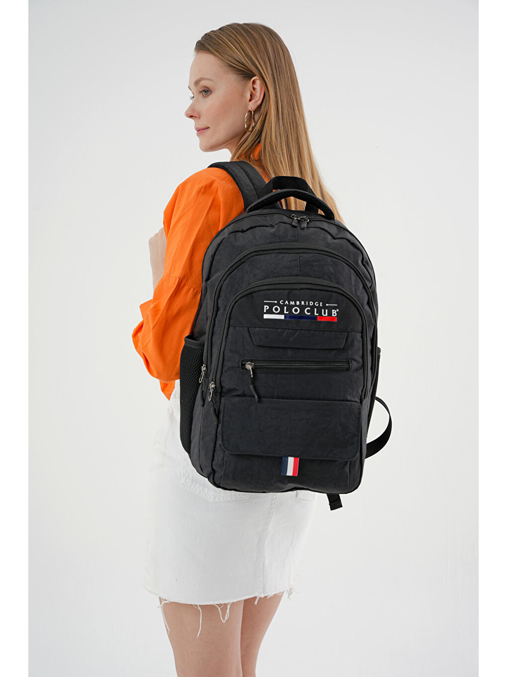 Bej Hafif Unisex Sırt Çantası-3