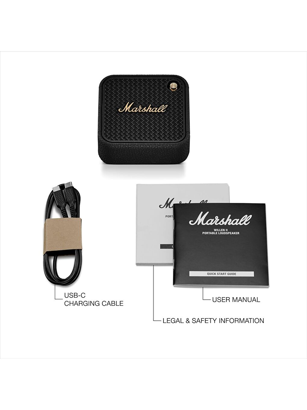 Willen II Black and Brass Bluetooth Hoparlör ZD 1006714-4