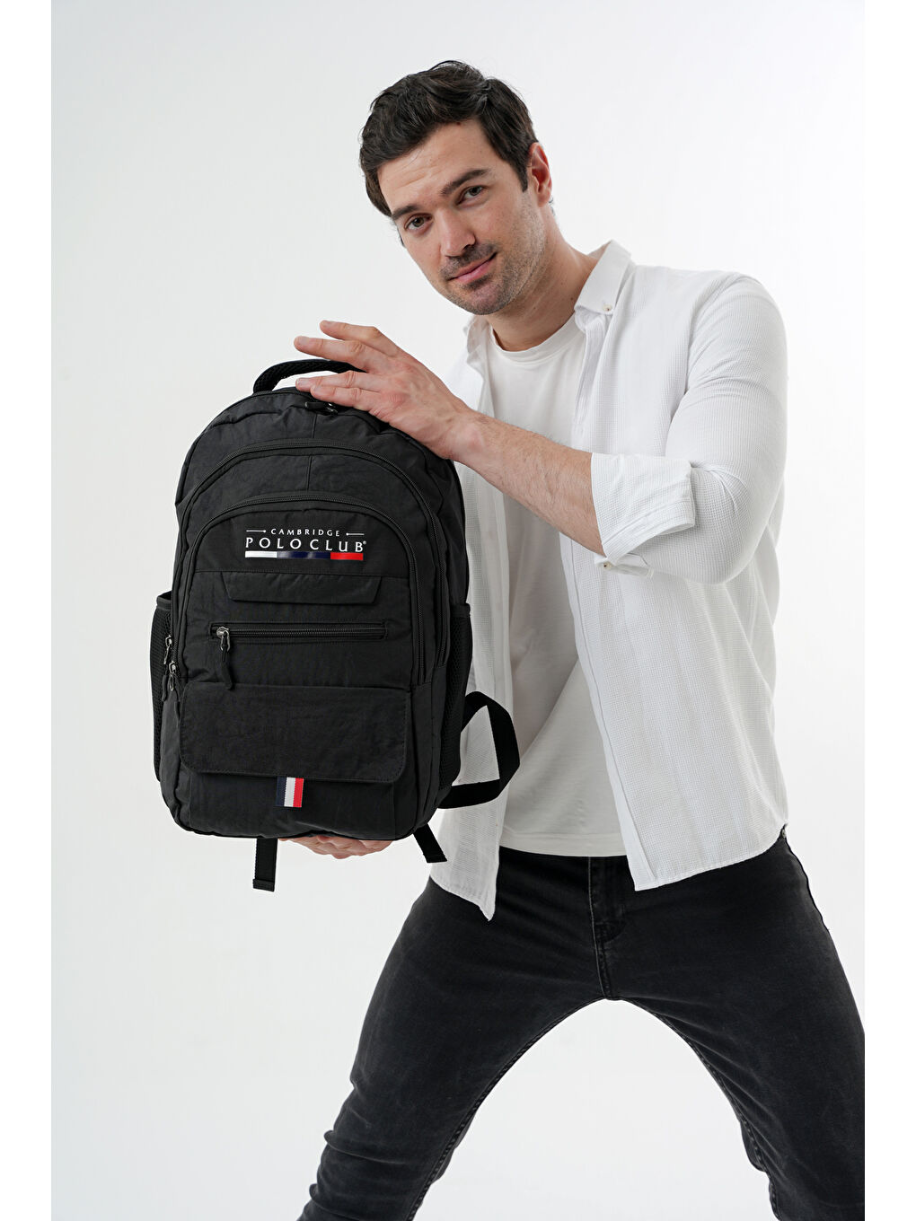 Siyah Hafif Unisex Sırt Çantası-2