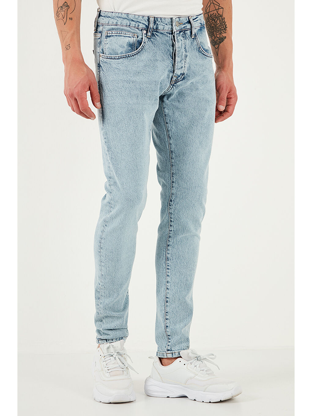 Mavi Streç Pamuklu Slim Fit Normal Bel Dar Paça Jeans 1115S601NAPOLI-1