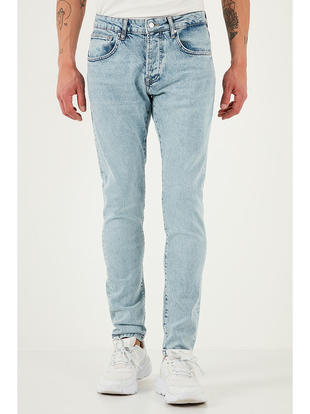 Mavi Streç Pamuklu Slim Fit Normal Bel Dar Paça Jeans 1115S601NAPOLI-2