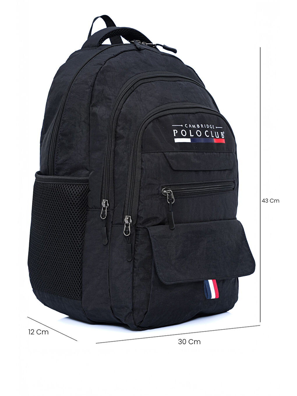 Siyah Hafif Unisex Sırt Çantası-6