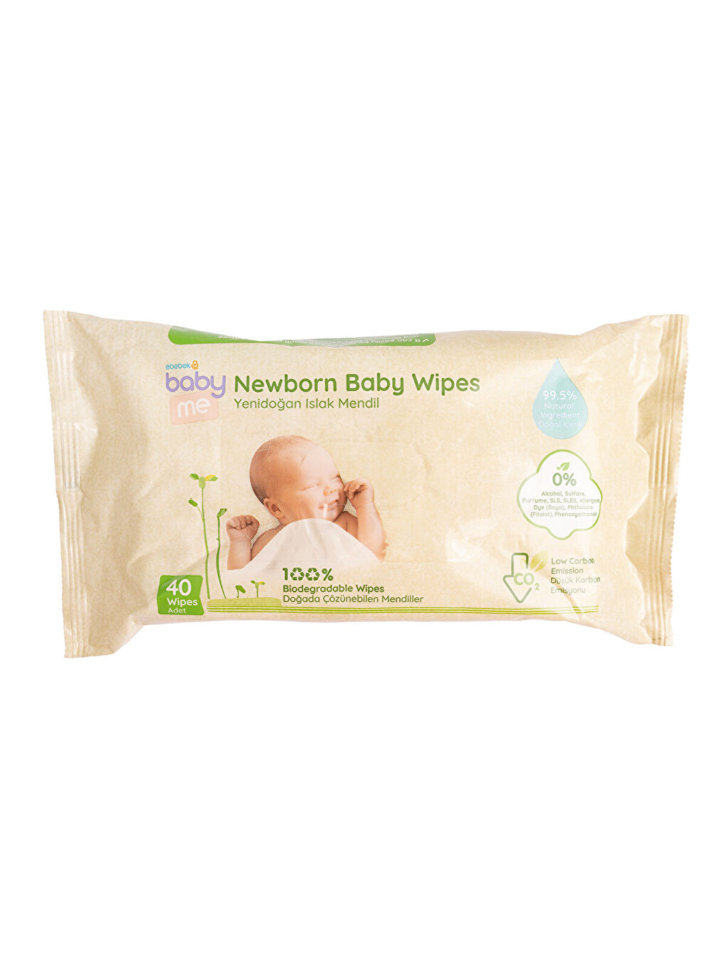 Yenidoğan Islak Mendil Çözünebilir 40 adet-2