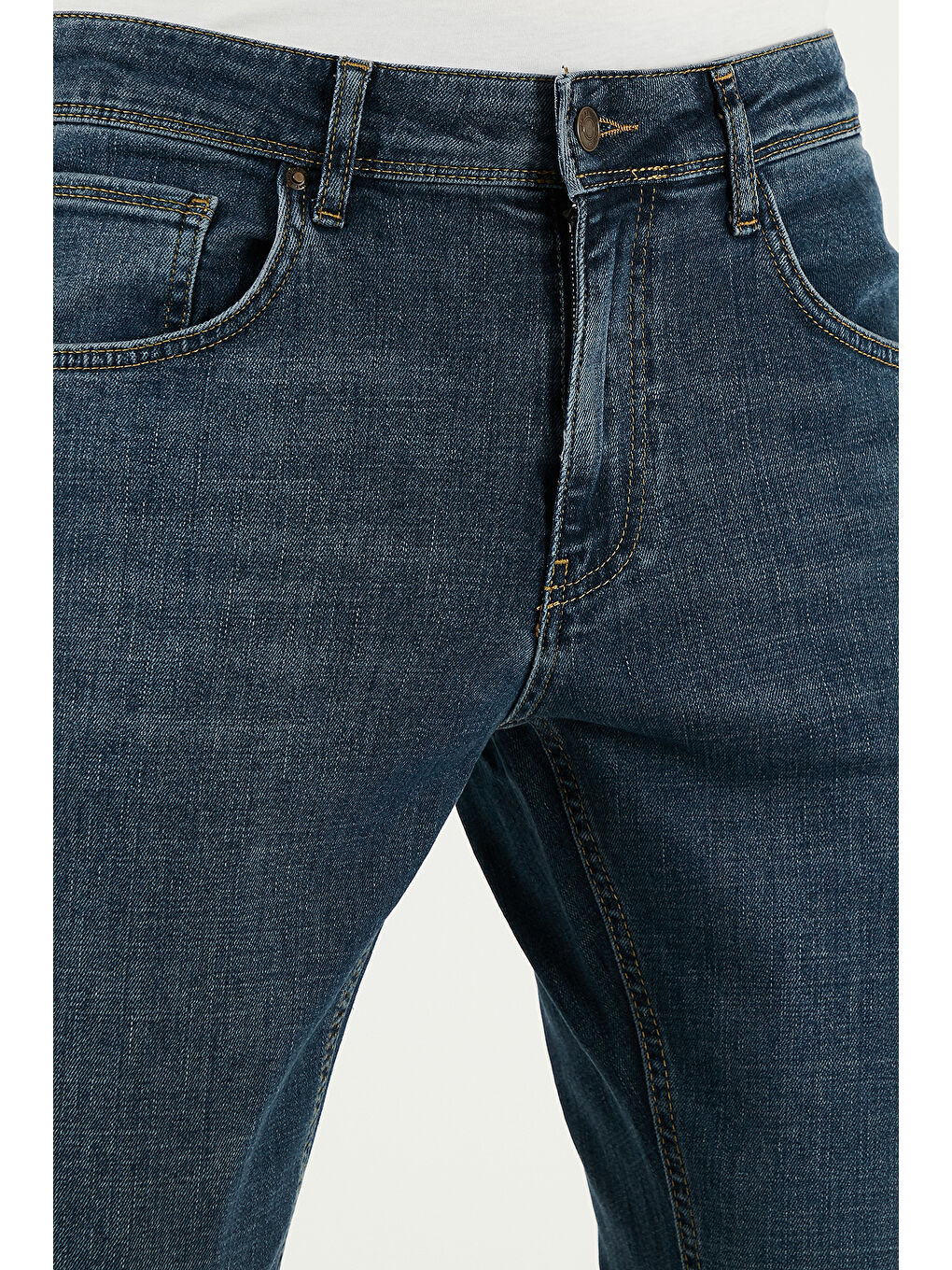 Mavi Streç Pamuklu Slim Fit Yüksek Bel Dar Paça Jeans 3300S62TOKYO-4