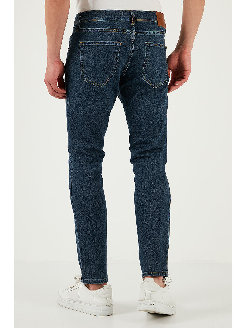 Mavi Streç Pamuklu Slim Fit Yüksek Bel Dar Paça Jeans 3300S62TOKYO-5