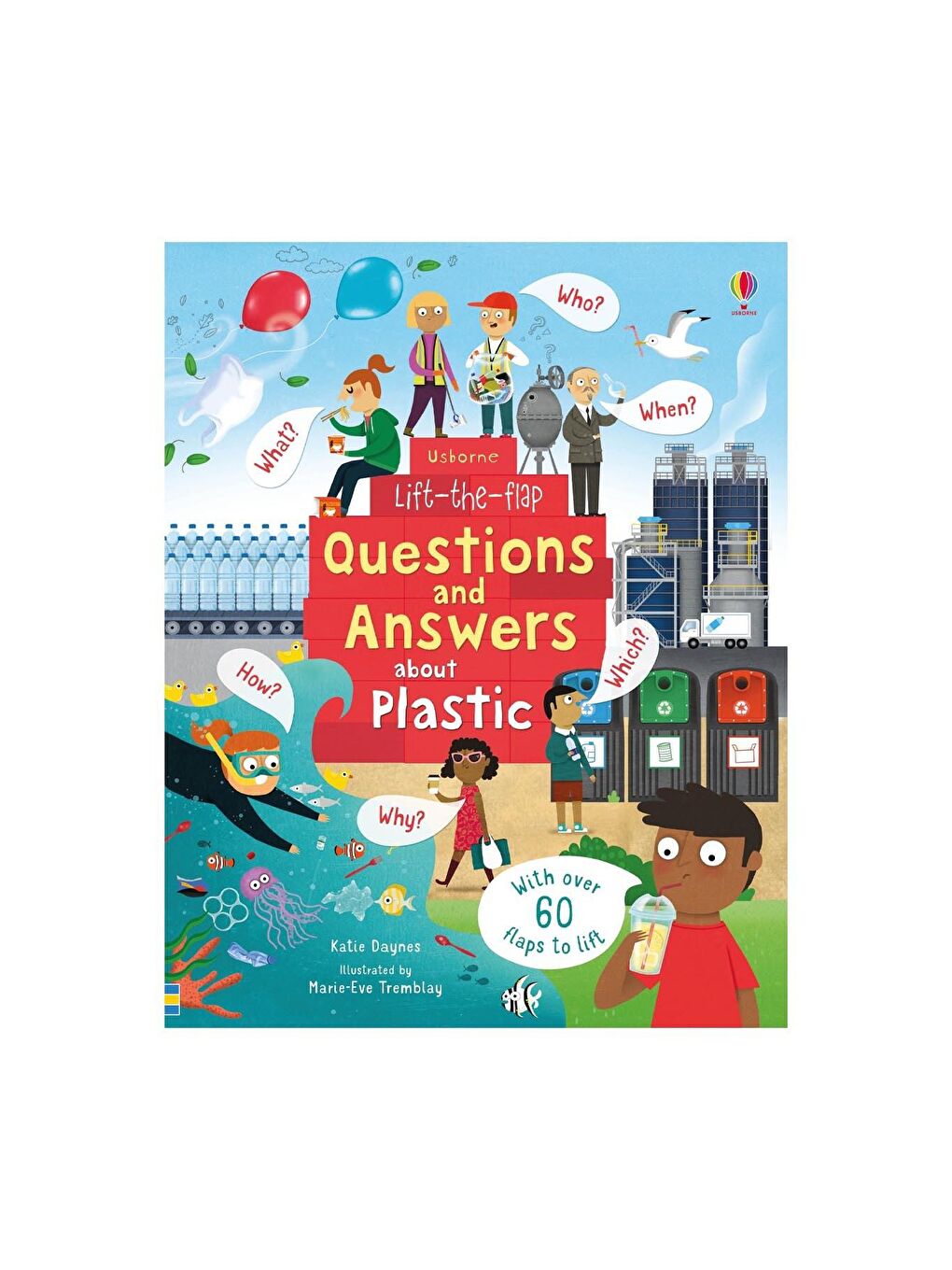 The Usborne Beyaz-Renklibaskı LTF Questions and Answers About Plastic