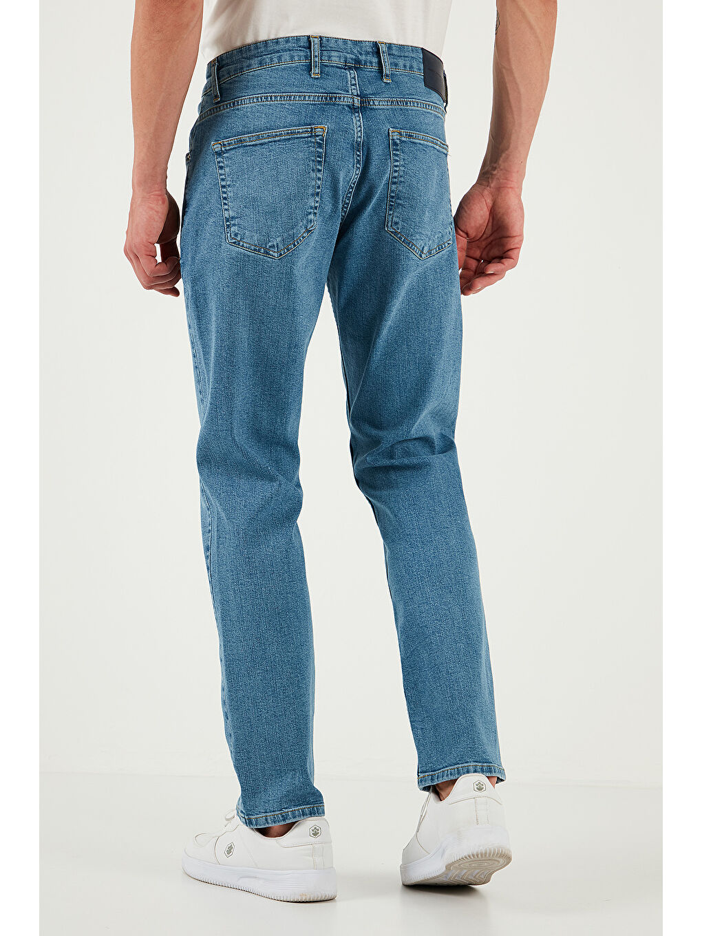 Mavi Streç Pamuklu Comfort Fit Yüksek Bel Boru Paça Jeans 4400S51TEXAS-4