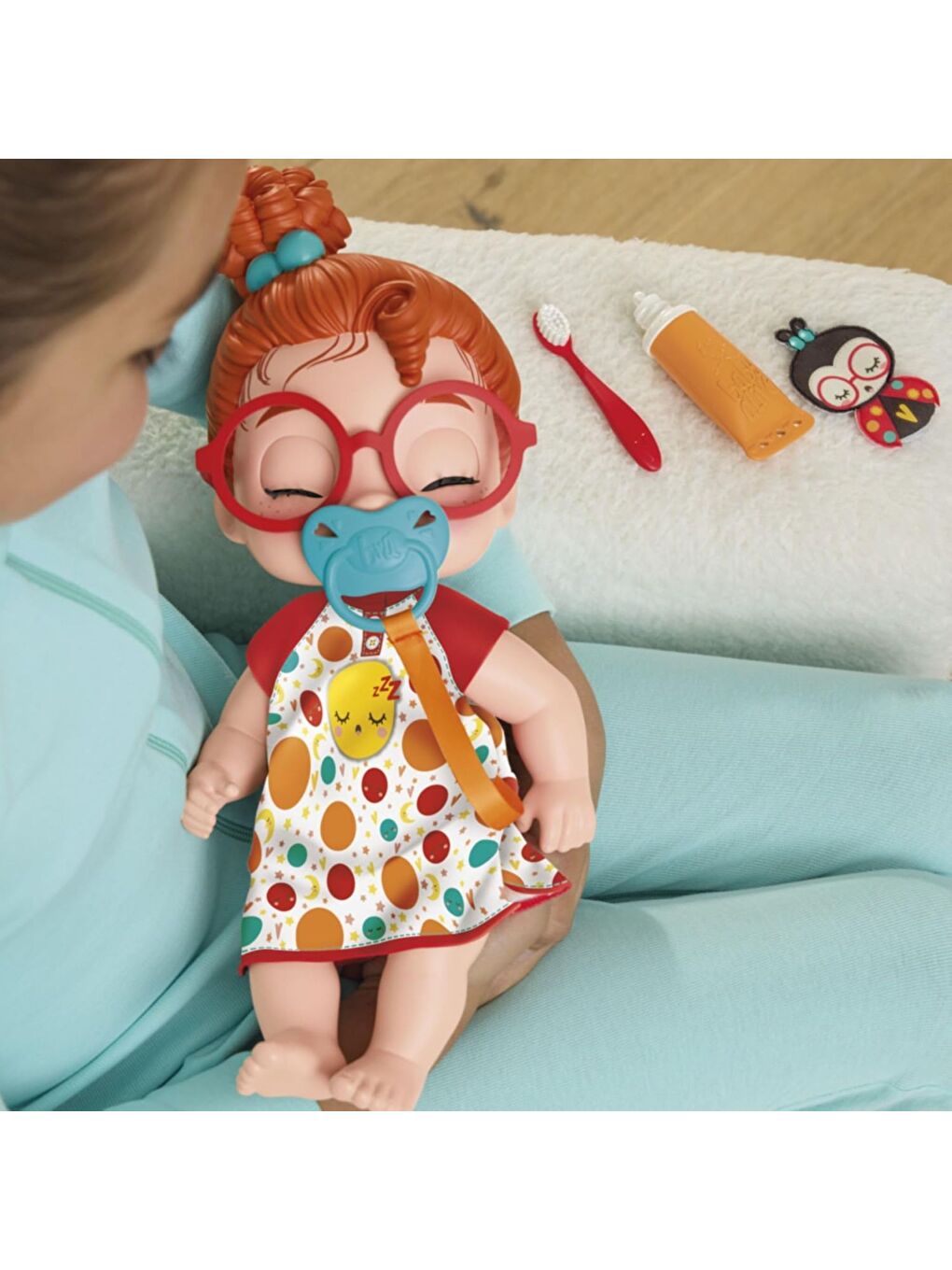 Uykucu Bebeğim Kırmızı Saçlı Dottie Doodle-6