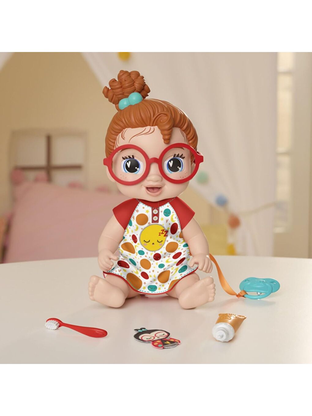 Uykucu Bebeğim Kırmızı Saçlı Dottie Doodle-7