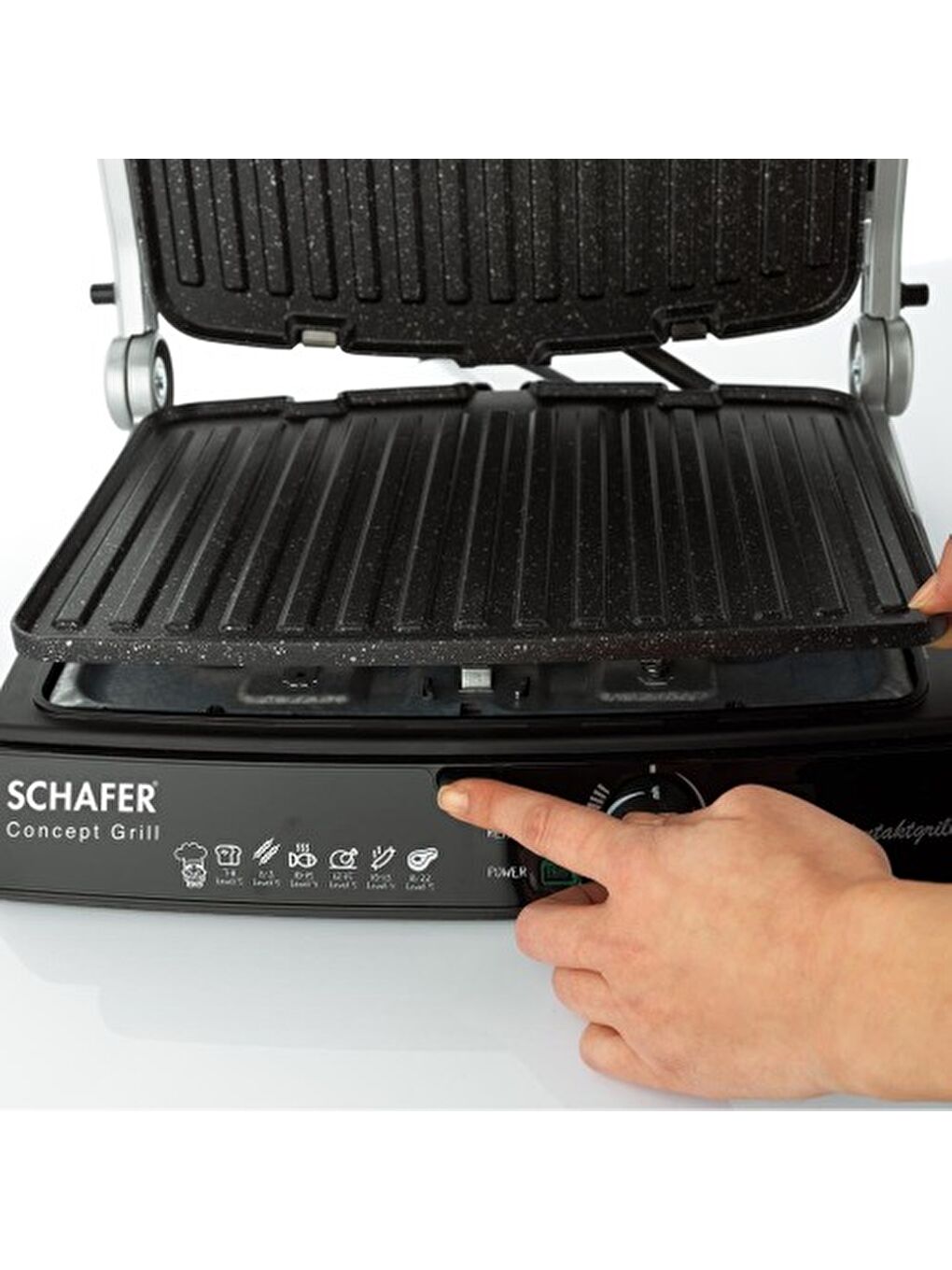 SCHAFER Concept Grill Tost Makinesi-Siyah - 3