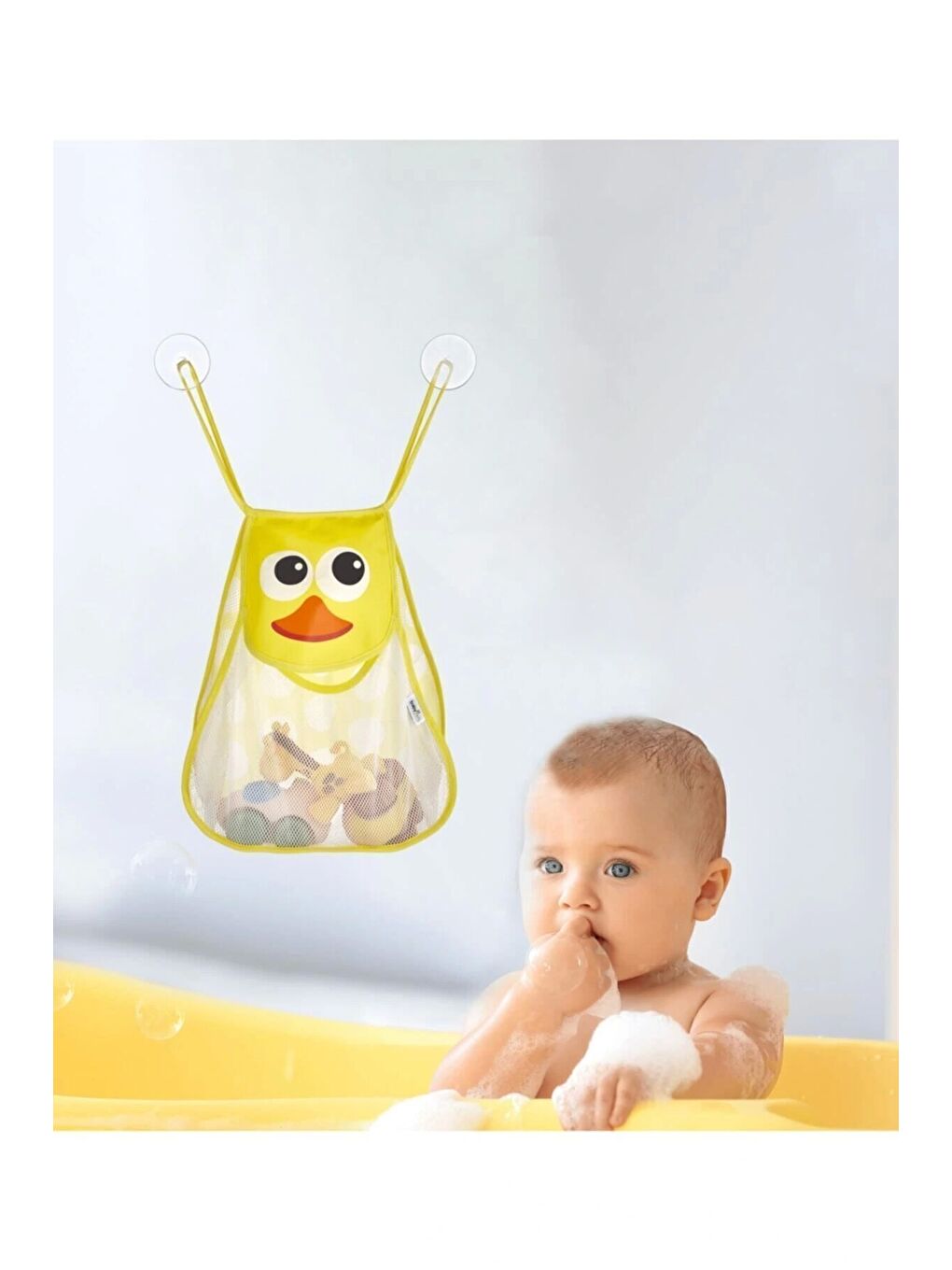 Ördek Figürlü Banyo Oyuncak Filesi-1