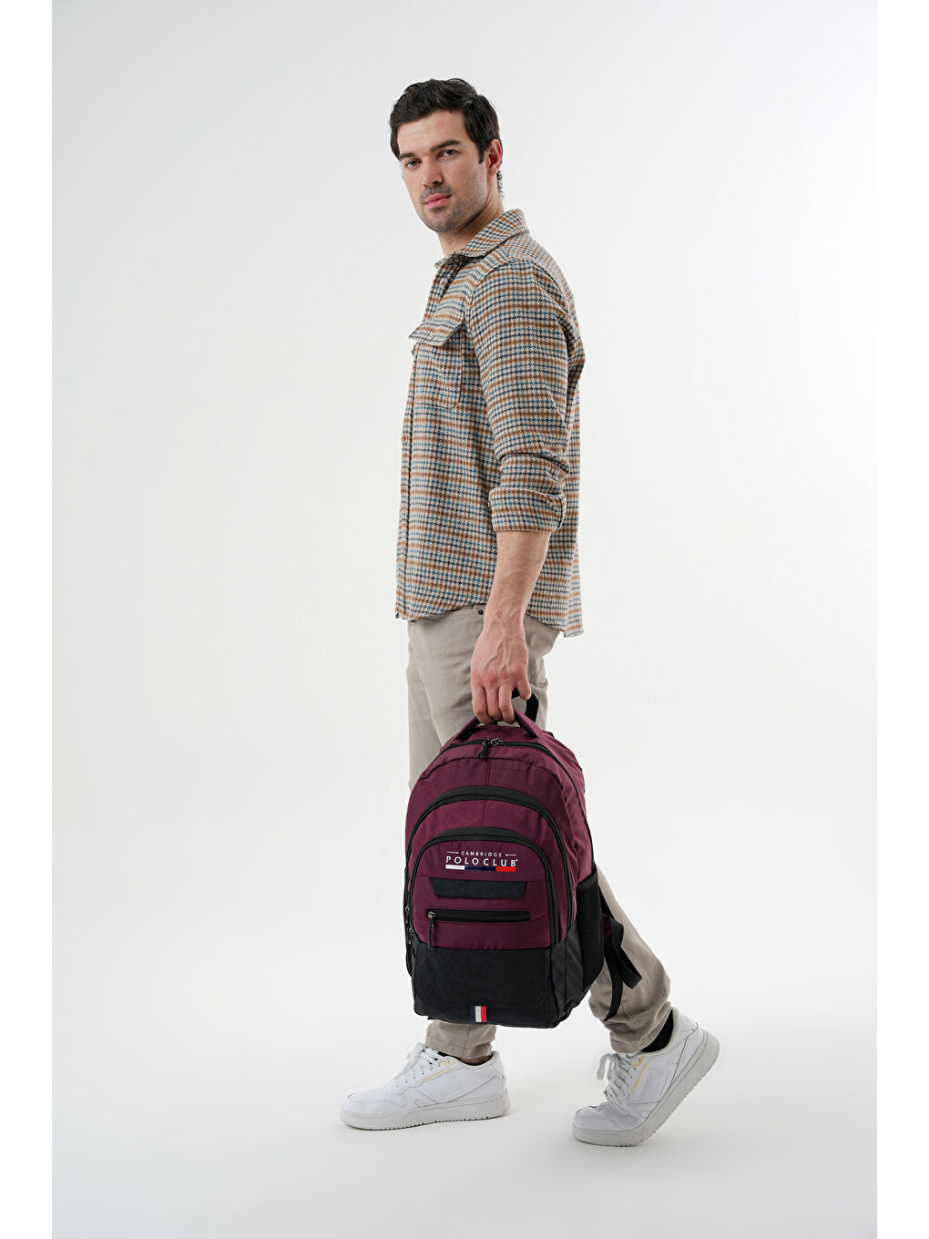 Bordo Hafif Unisex Sırt Çantası-1