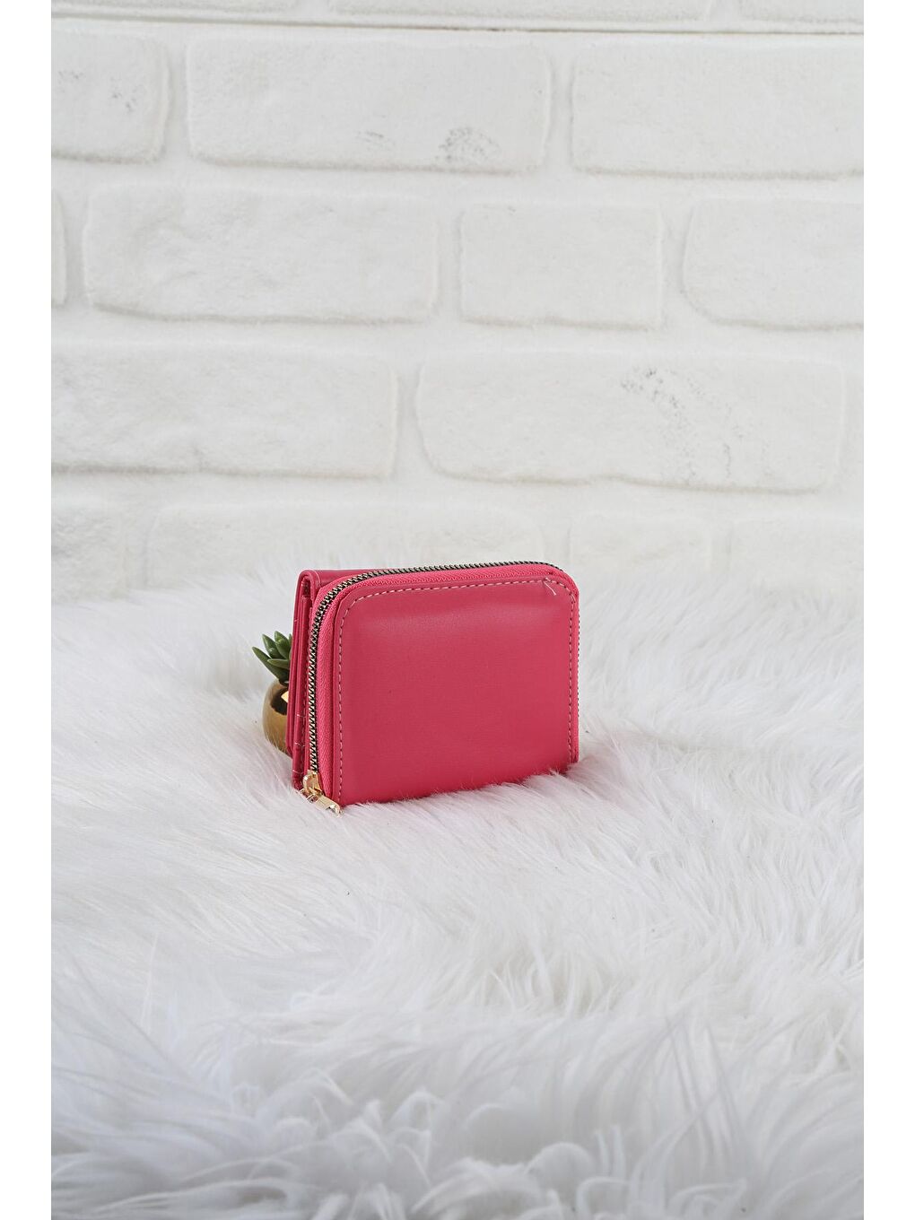 Fuşya Baskılı Cüzdan/Para Çantası-3