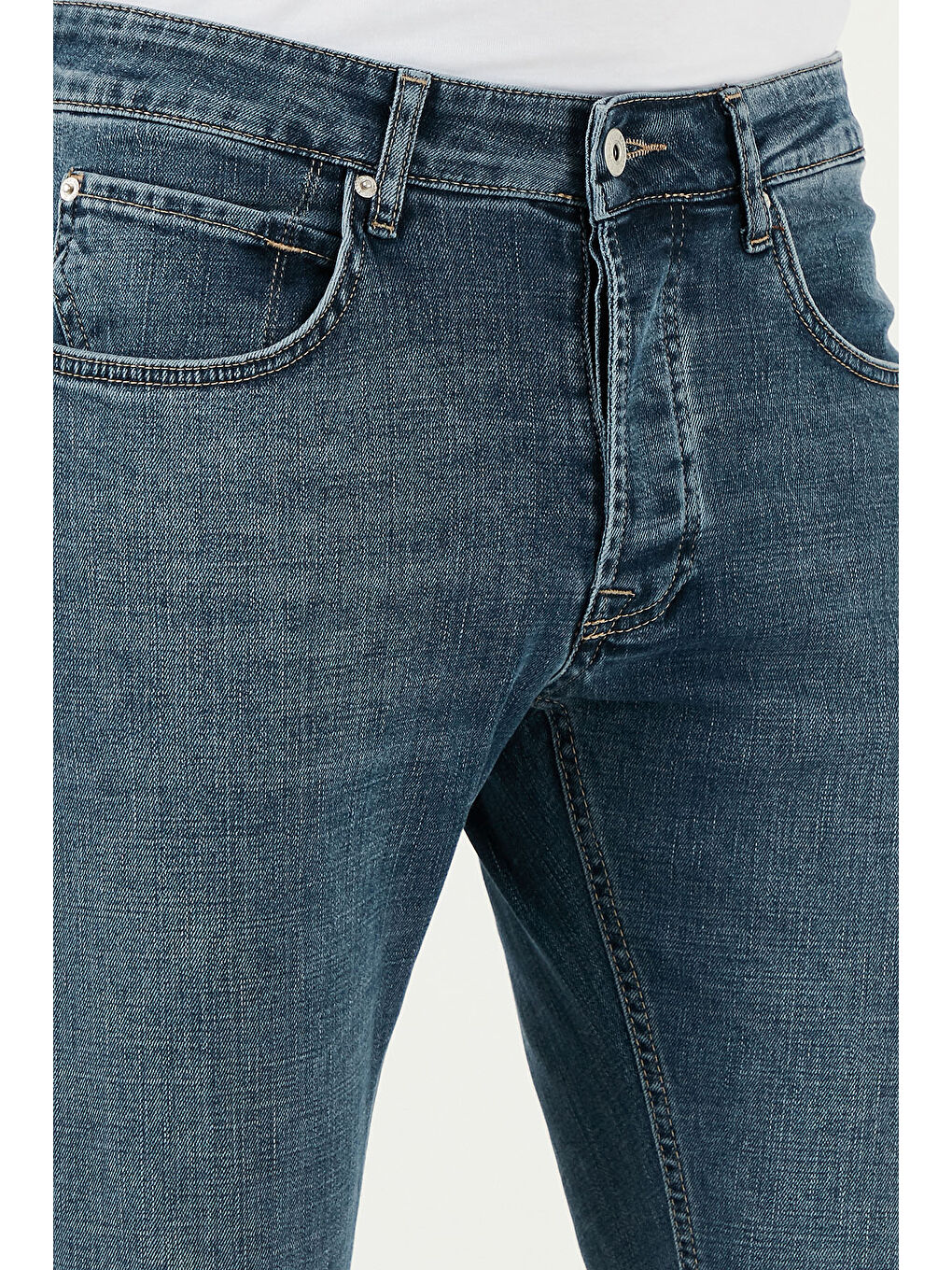 Mavi Streç Pamuklu Slim Fit Normal Bel Dar Paça Jeans 1124S62NAPOLI-4