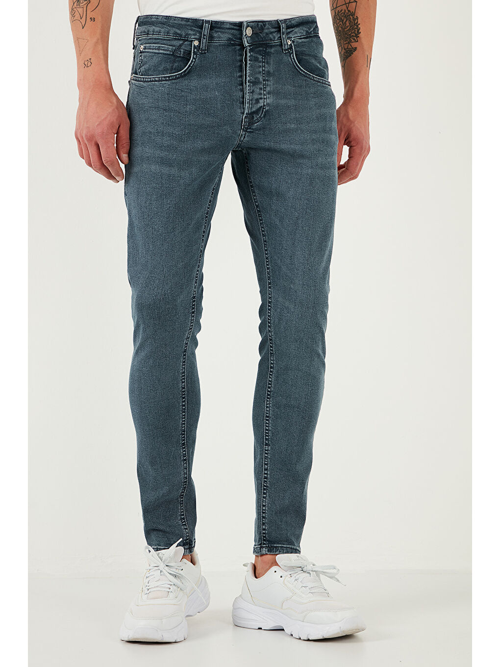 Mavi Streç Pamuklu Slim Fit Normal Bel Dar Paça Jeans 1124S73NAPOLI-2