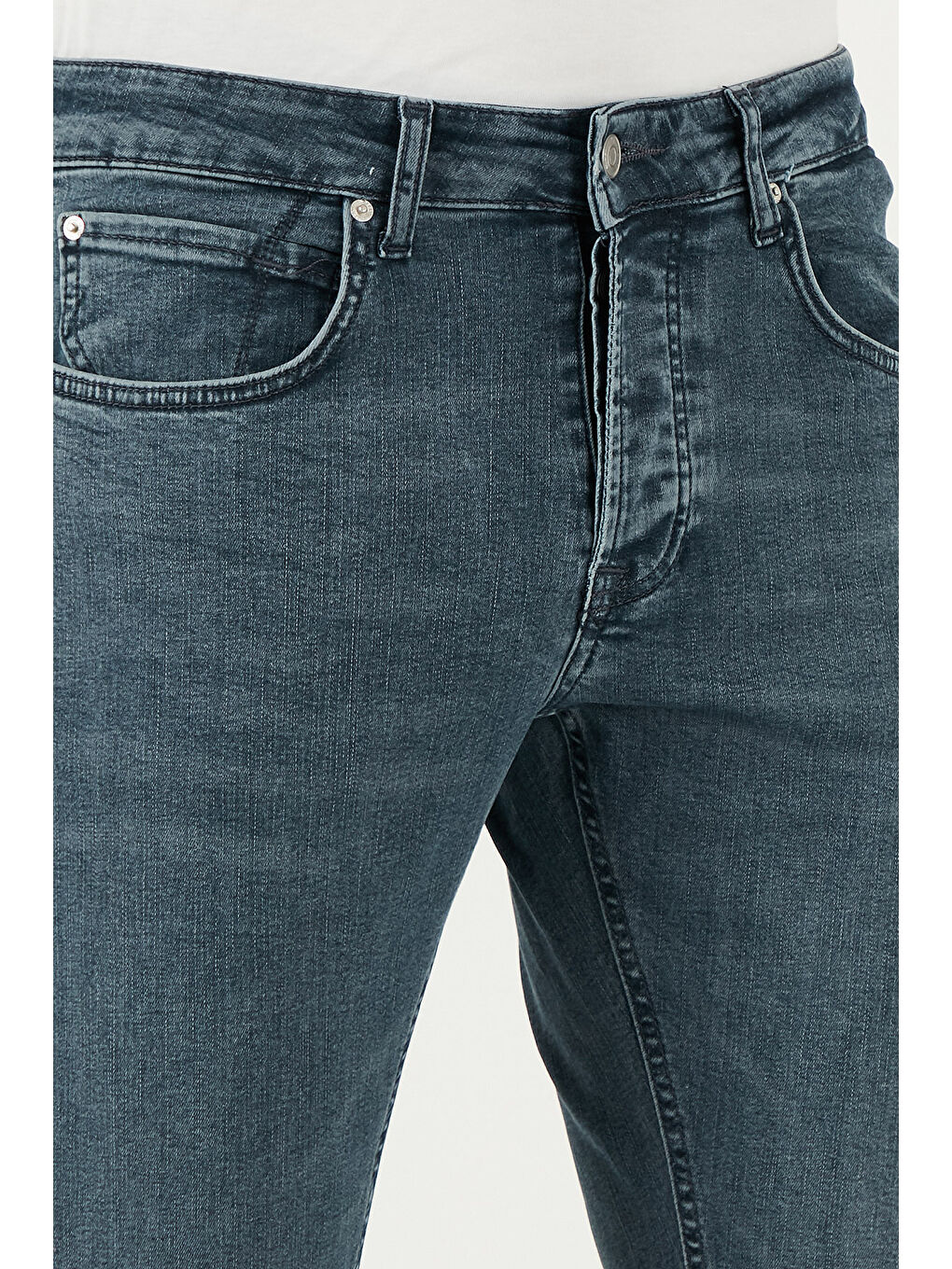 Mavi Streç Pamuklu Slim Fit Normal Bel Dar Paça Jeans 1124S73NAPOLI-4