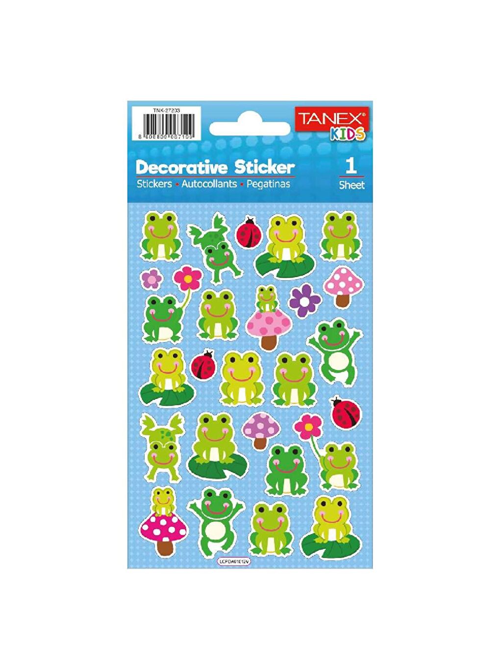 Kids Sticker Puffy Kurbağalar Serisi (27203)