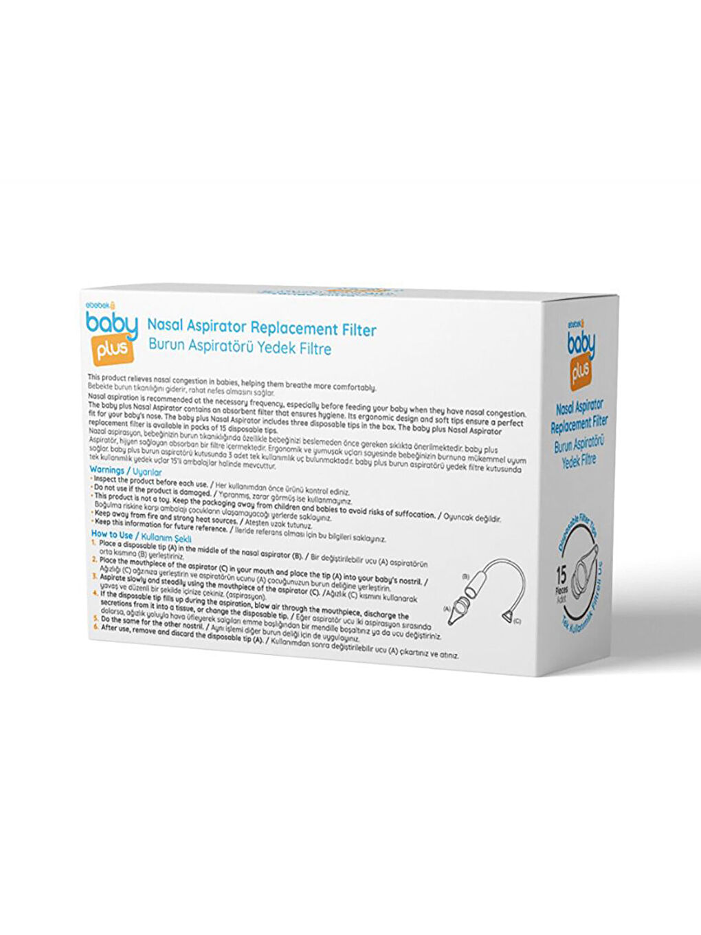 Burun Aspiratörü Yedek Filtre 15'lli-1