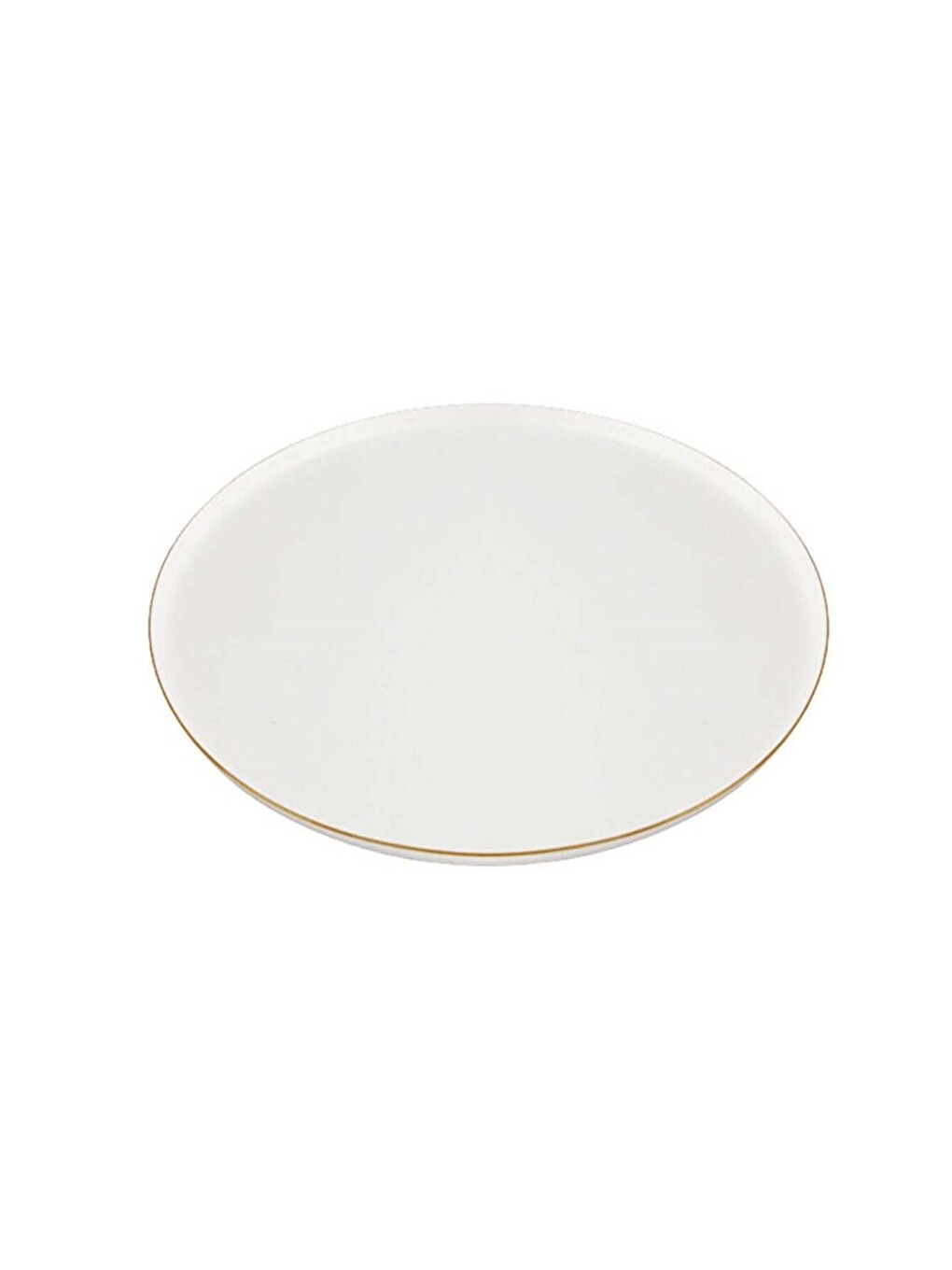 Ekru Chopin Altın Yaldız Düz Tabak 31cm Tekli-2