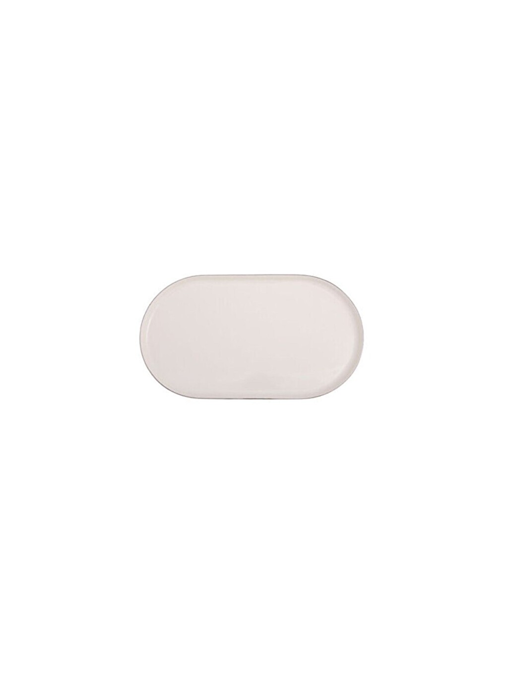 Ekru Chopin Platin Kayık Tabak 18cm Tekli