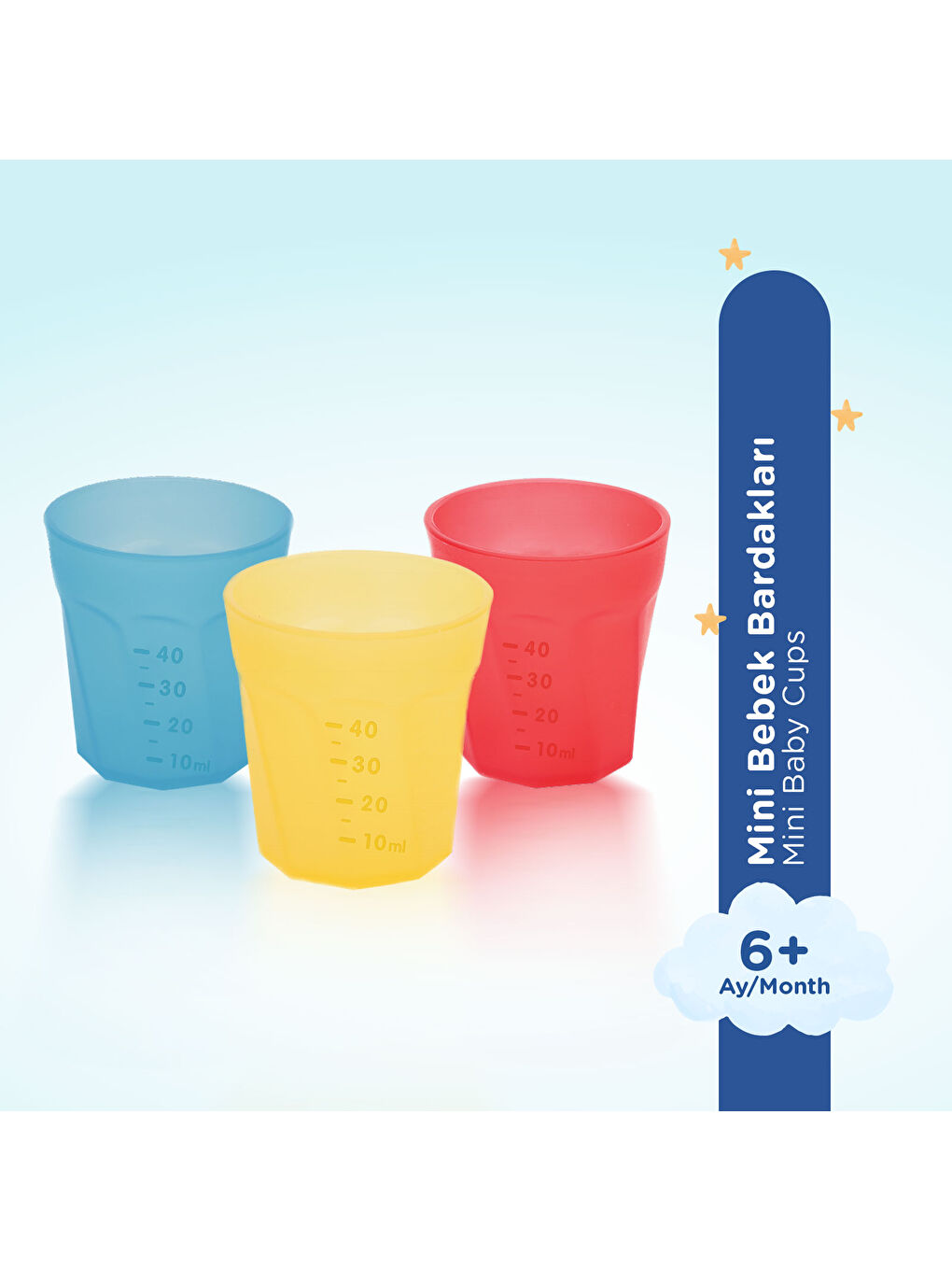 3’lü Mini Bebek Bardağı-1