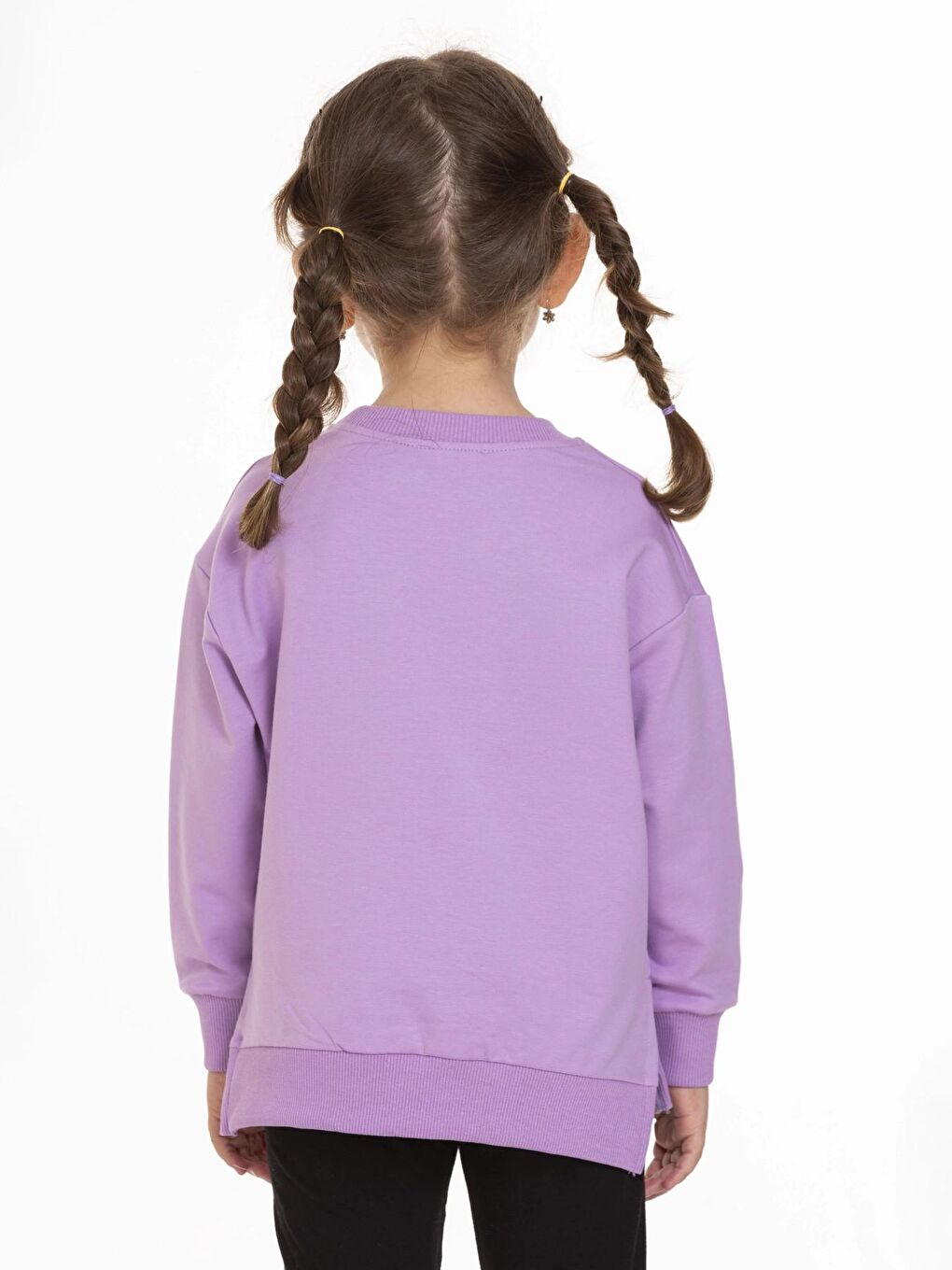 Lila Hello Beautiful Baskılı Sweat 54752-2