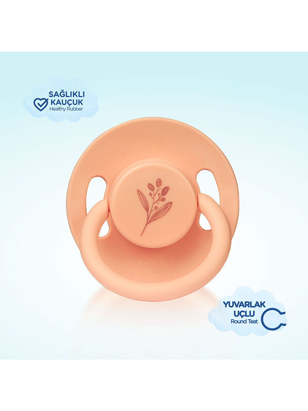 Pure Yuvarlak Uçlu Kauçuk Emzik No:2 - SOMON-2