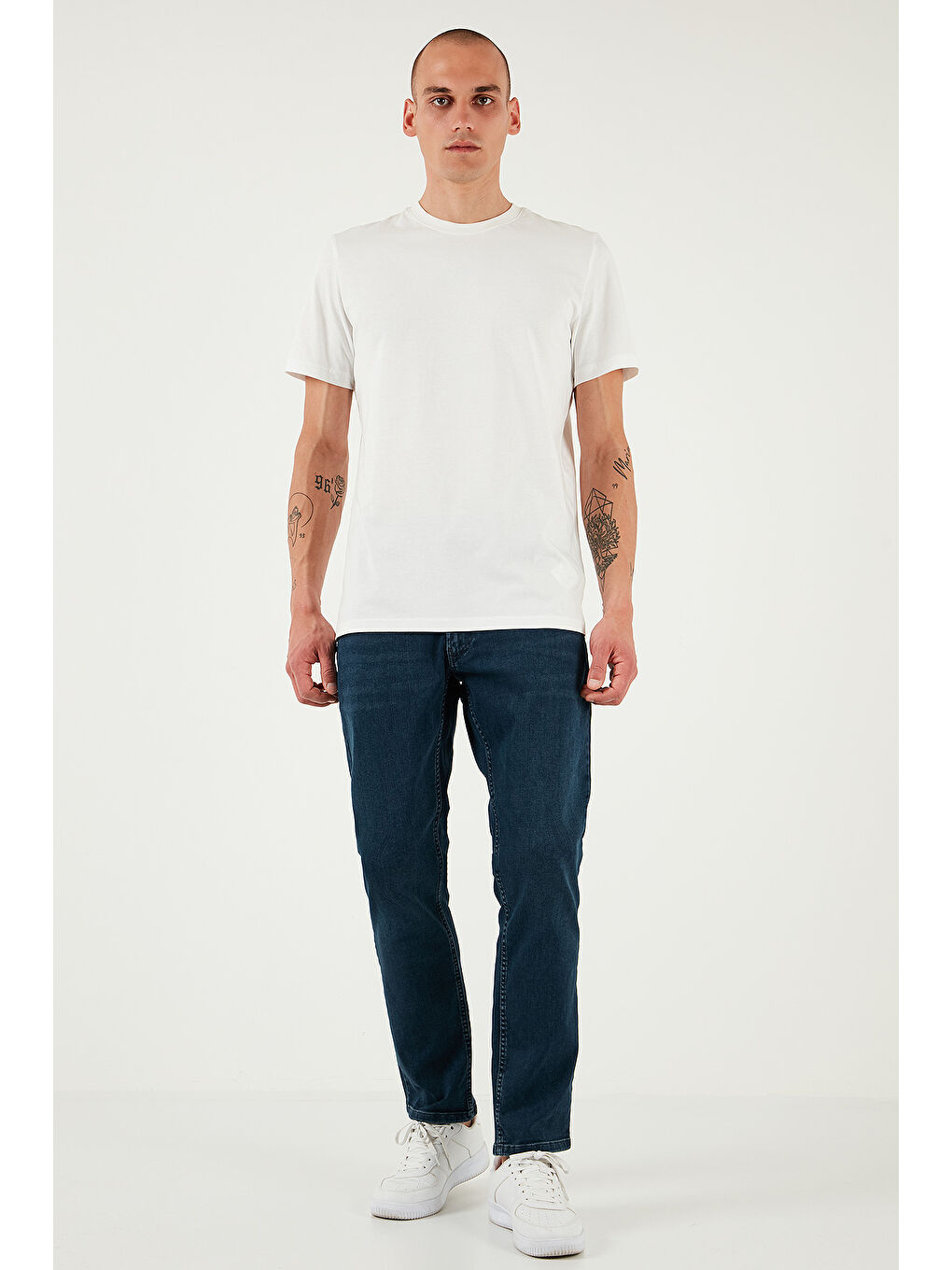 Lacivert Pamuklu Regular Fit Normal Bel Boru Paça Jeans 2211S75PARMA