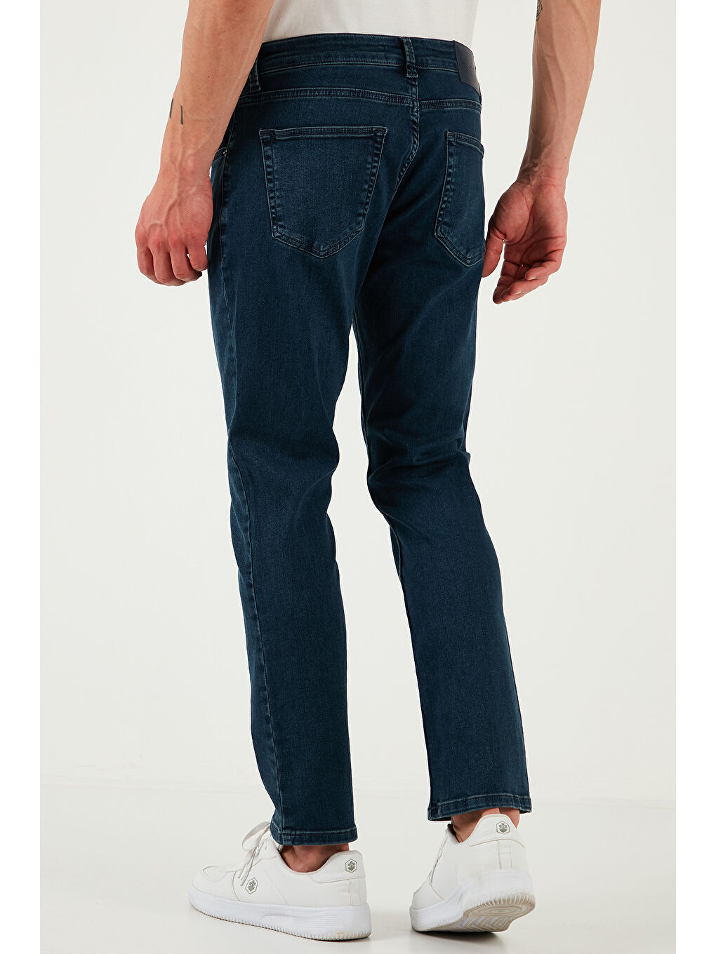 Lacivert Pamuklu Regular Fit Normal Bel Boru Paça Jeans 2211S75PARMA-5