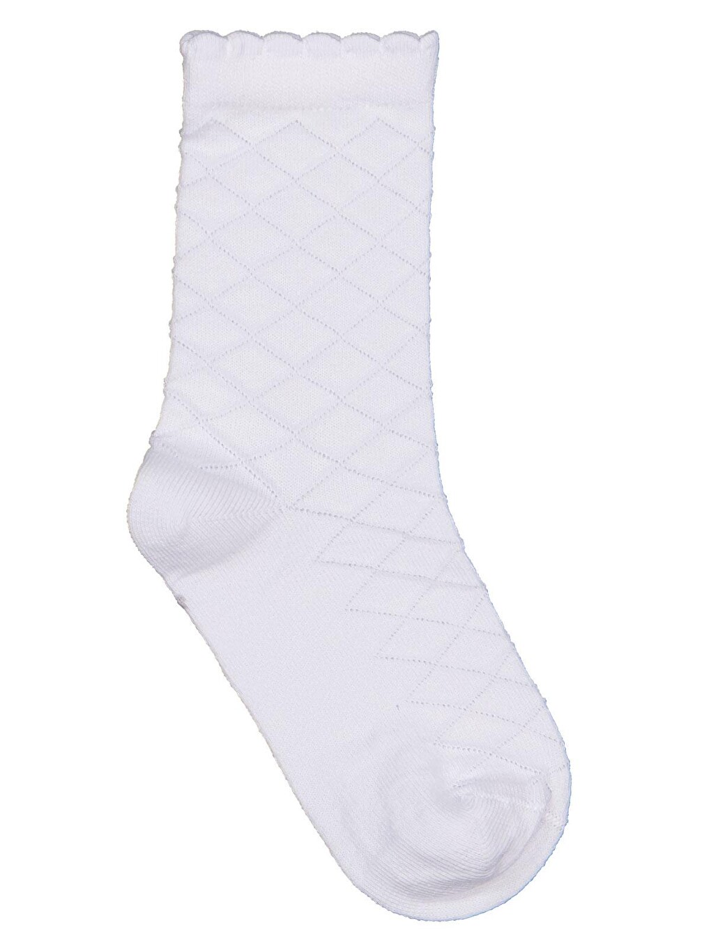 Beyaz Girls Petek 3'lü 3-11 Yaş Kız Soket Çorap - Standart-1