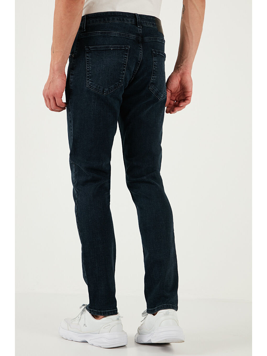 Lacivert Pamuklu Regular Fit Normal Bel Boru Paça Jeans 2211S80PARMA-5
