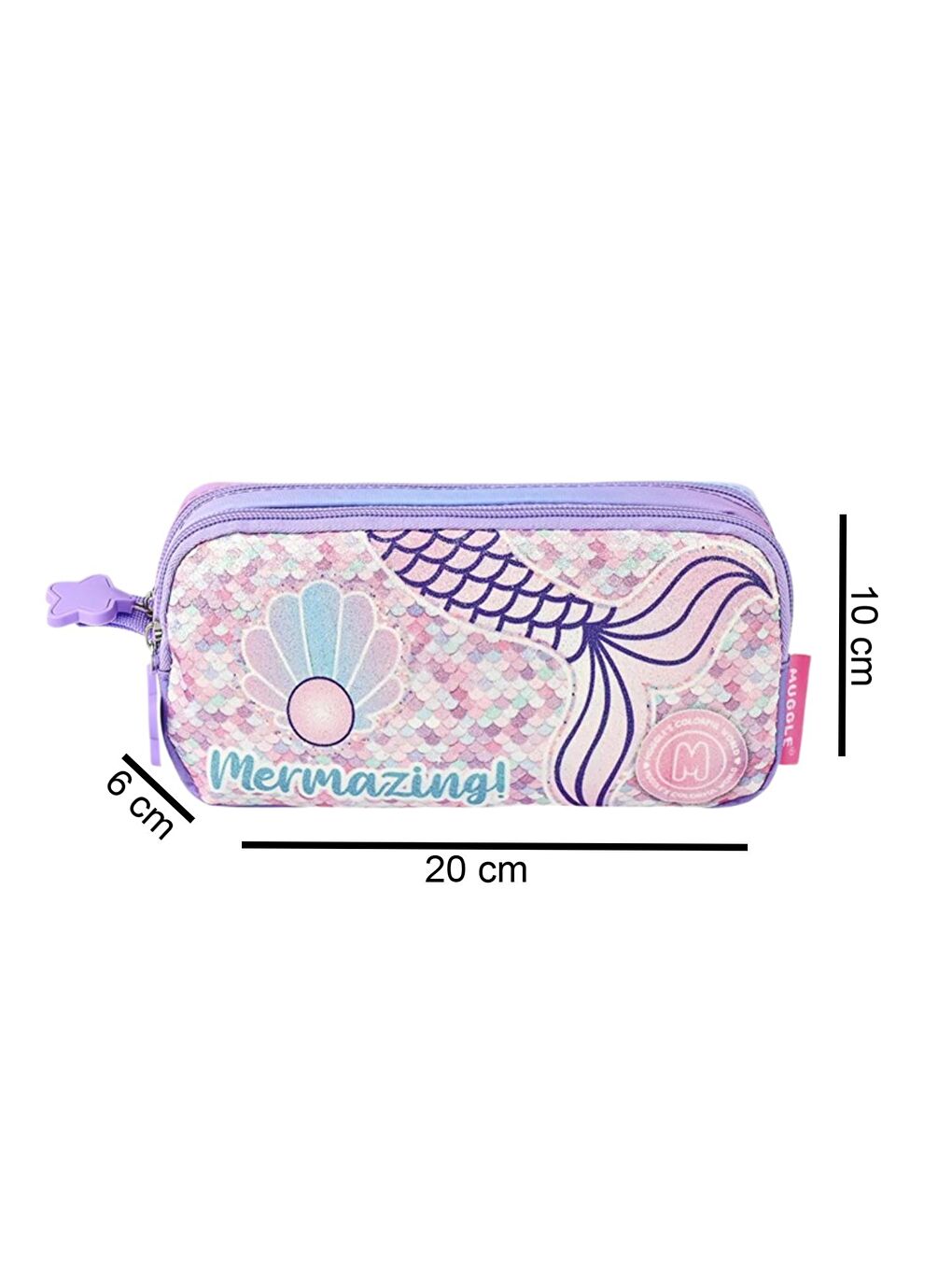 2 Bölmeli Mermazing Kalemlik Lila (MU-5745)-1