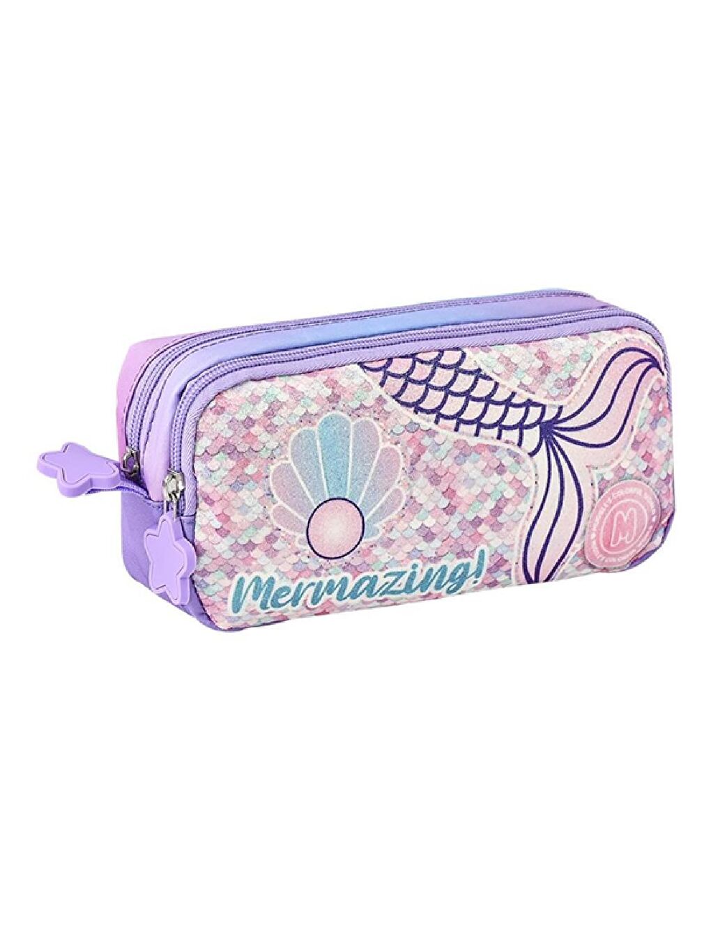 2 Bölmeli Mermazing Kalemlik Lila (MU-5745)-2