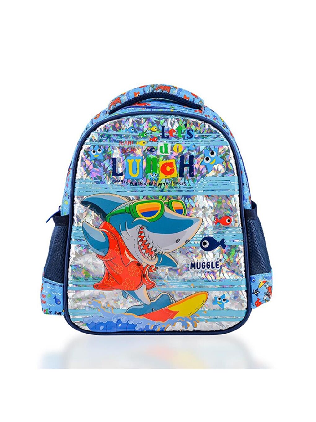 Muggle Tek Bölmeli Cute Shark Anaokulu Çantası (MU-0051)