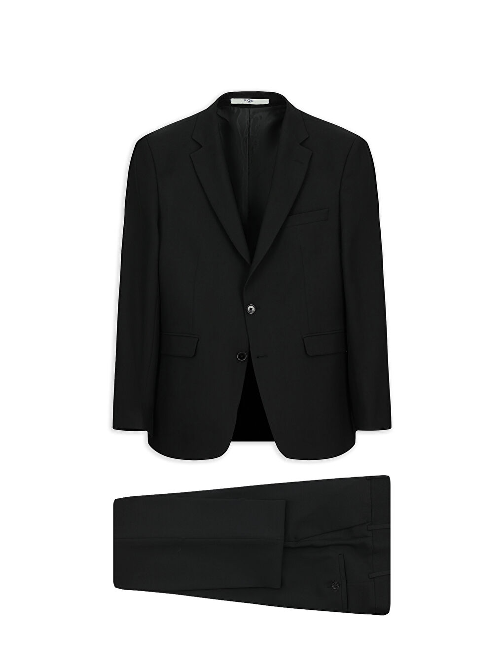 Siyah 7 Drop Slim Fit Dar Kesim Desenli Takım Elbise