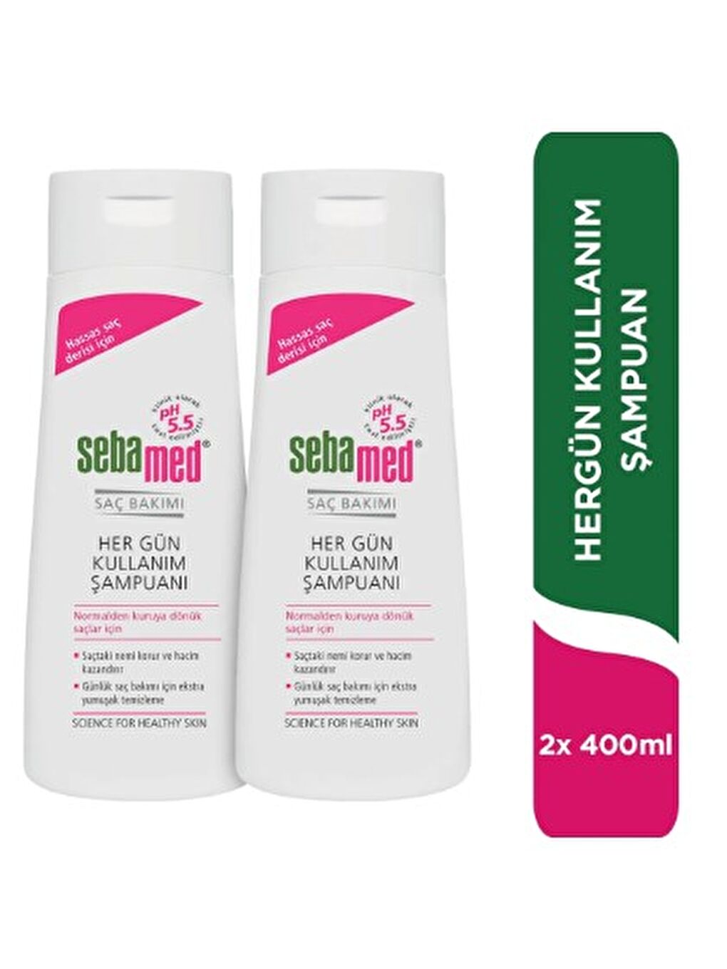 Şampuan Hergün Kullanım 400 ml x 2 Adet