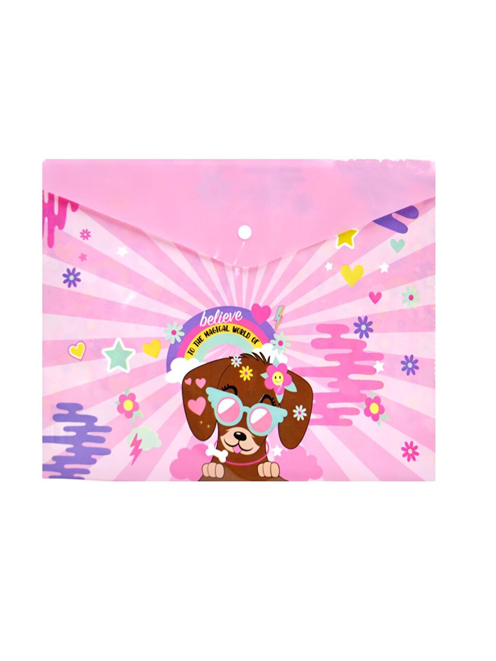 A4 Çıtçıtlı Dosya Kız Temalı (1 Adet)