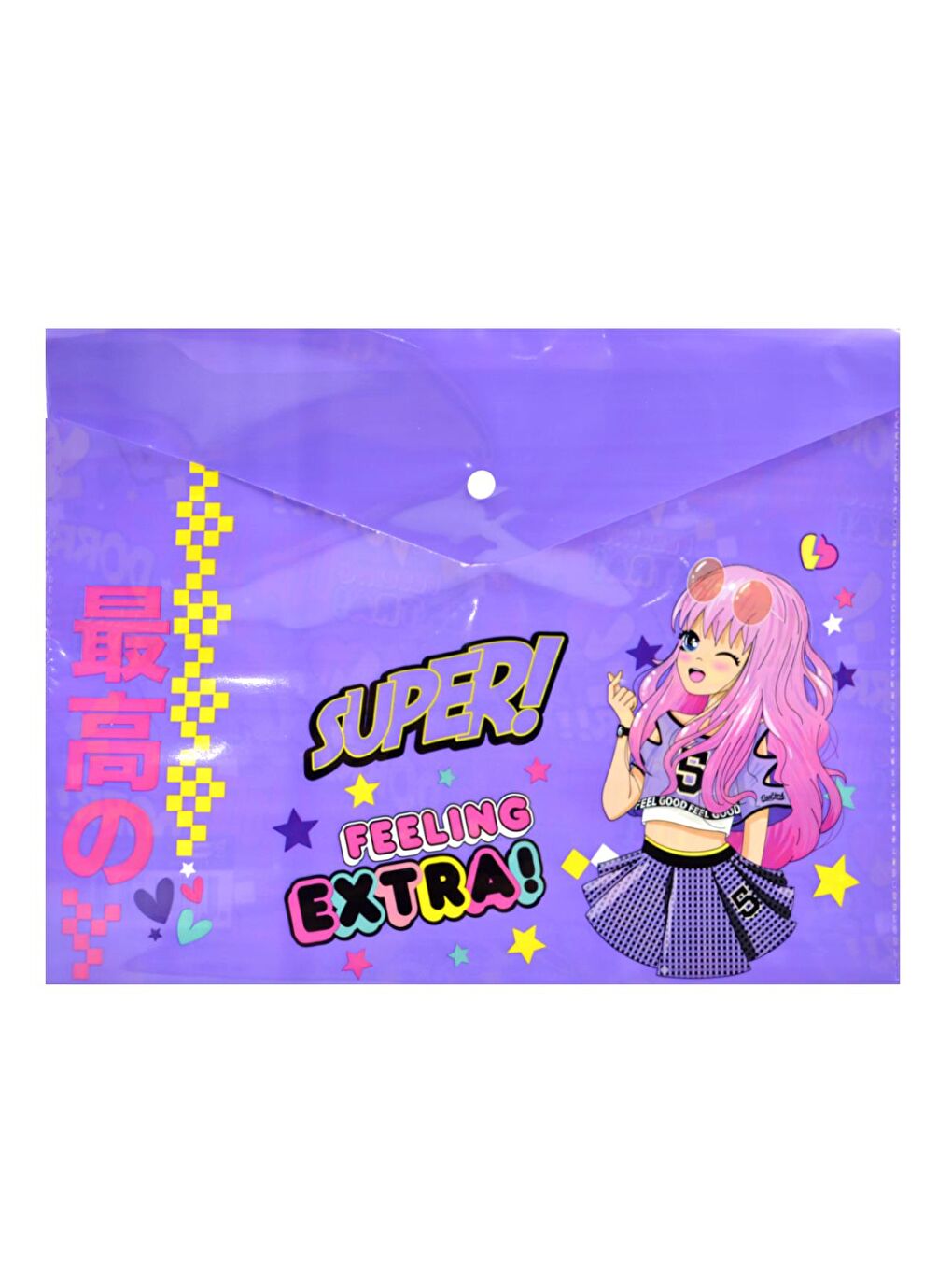 A4 Çıtçıtlı Dosya Kız Temalı (1 Adet)-4