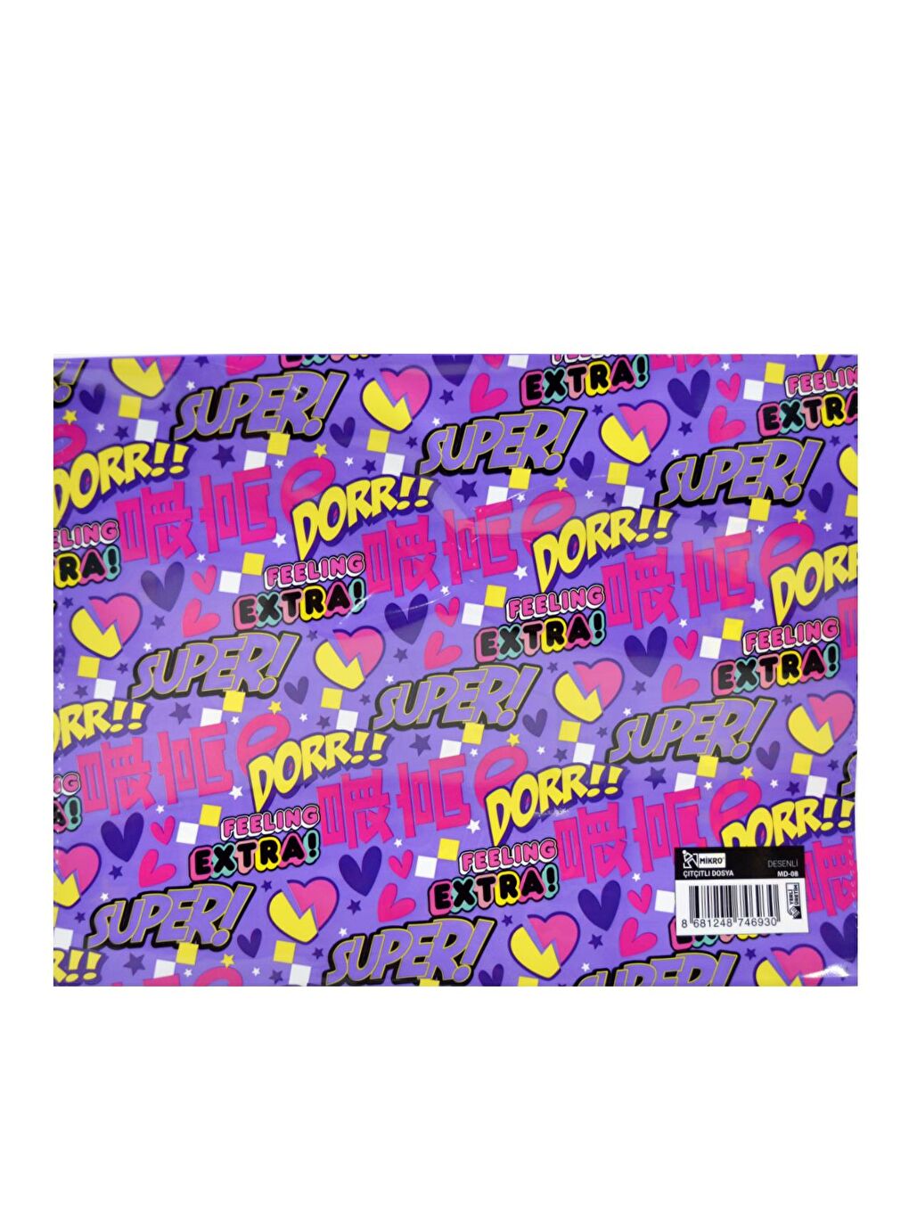 A4 Çıtçıtlı Dosya Kız Temalı (1 Adet)-5