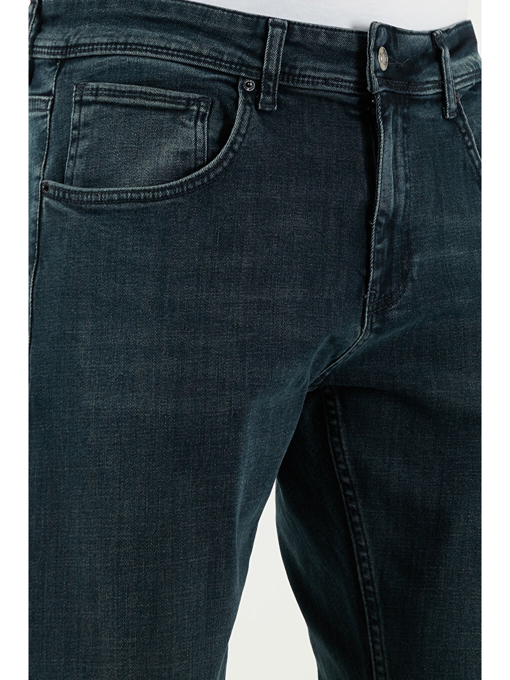 Mavi Pamuklu Slim Fit Yüksek Bel Dar Paça Jeans 3300S81TOKYO-4